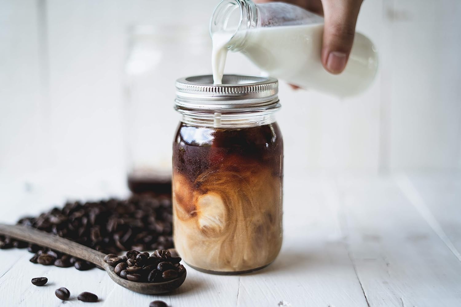 Organic Cold Brew Coffee - Guatemalan Coffee Beans - Ground, Medium Roast, 2lbs, and Colombian Reserve Single Origin Coarsely Ground Coffee - Dark Roast 1lb