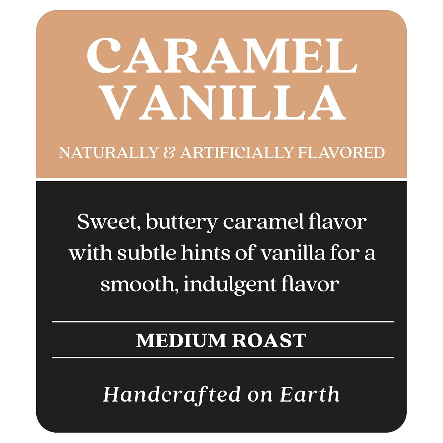 Copper Moon Medium Roast Ground Coffee, Caramel Vanilla Blend, 12 Ounce Bag