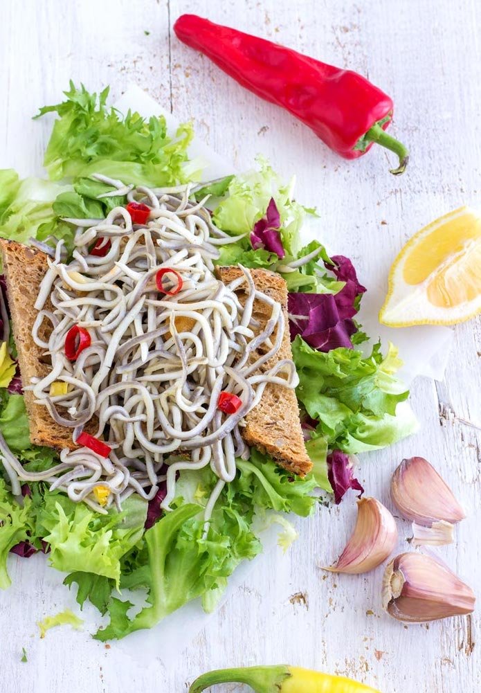 Iberia Baby Eels in Olive Oil, 4 oz Surimi Style Angulas
