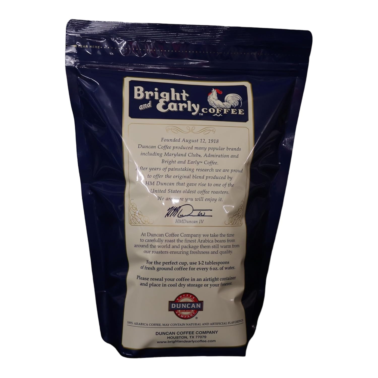 Bright and Early Coffee Ground 1918 Blend, Medium Roast (2.5lbs) - Pack of One