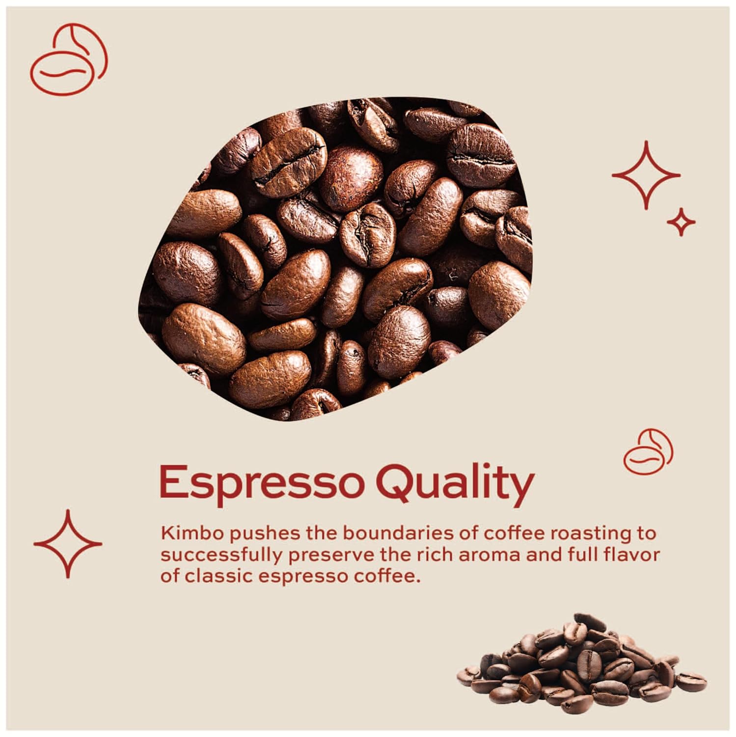 Kimbo Aroma Gold 100% Arabica - 250g Tin for Rich, Bold and Flavorful Italian Espresso, Made in Italy