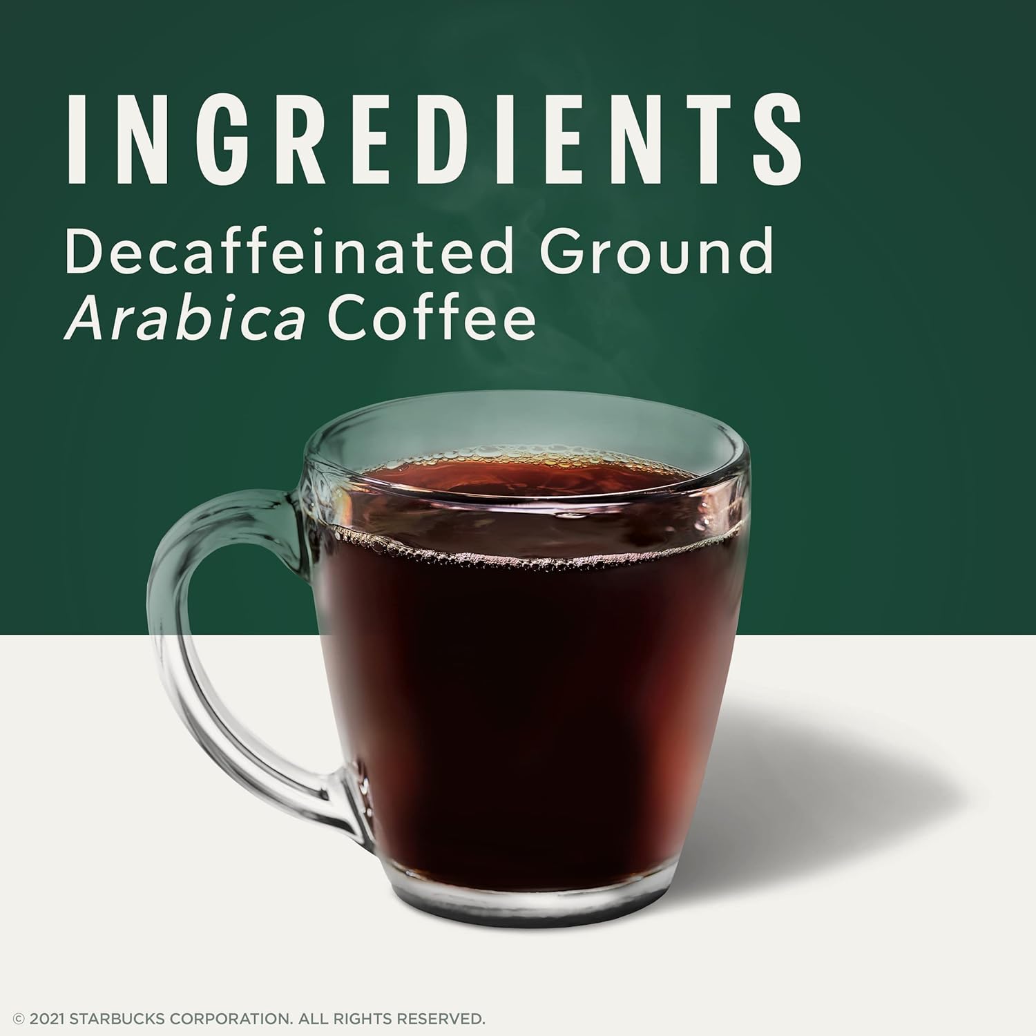 Starbucks Ground Coffee, Medium Roast Coffee, Decaf House Blend, 100% Arabica, 1 bag (12 oz)
