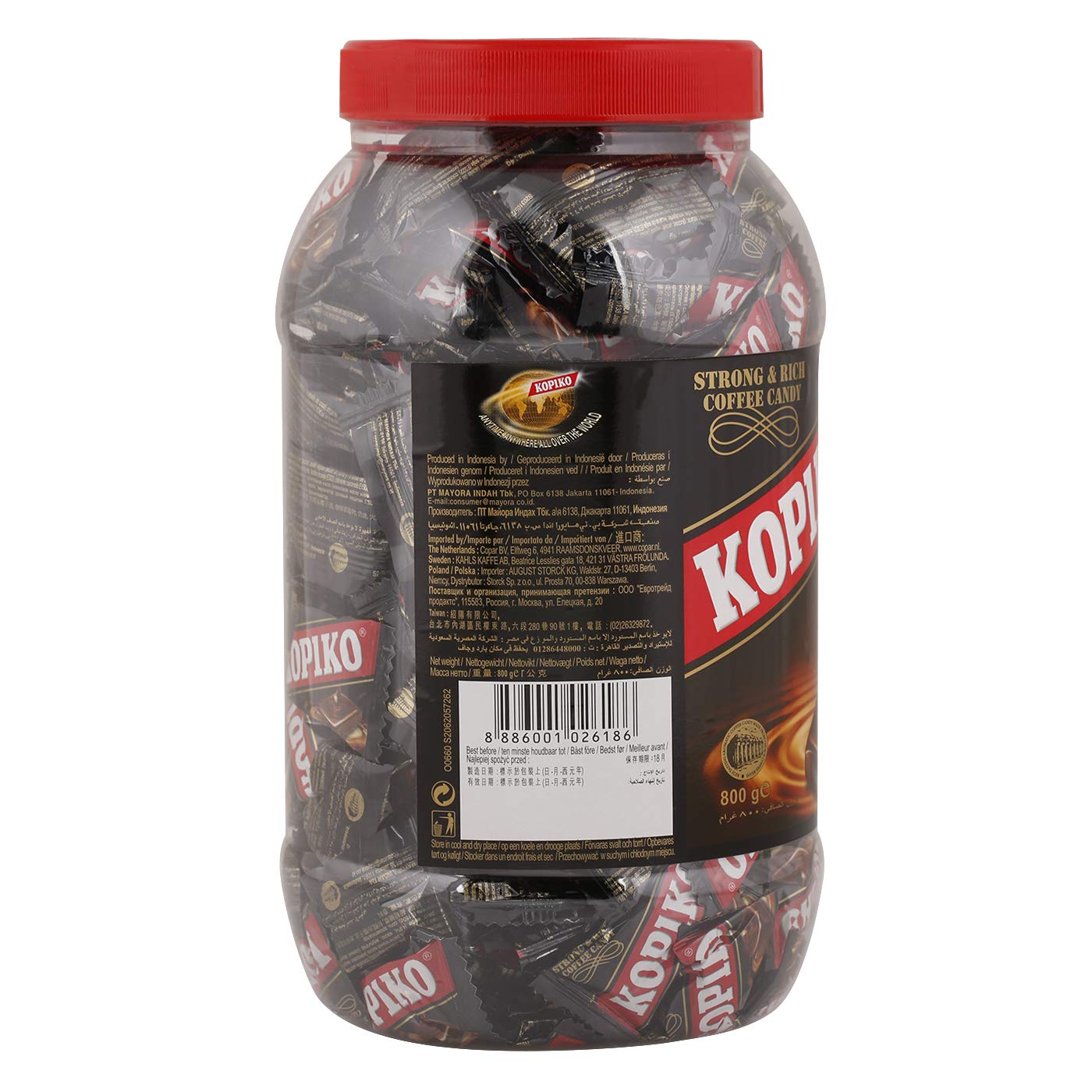 Kopiko Coffee Candy (800 gr) – Pocket Coffee Candies Made of Indonesia Coffee Beans Contains Real Coffee Extract for Better Taste – World’s Best Coffee Candy (Cappuccino)