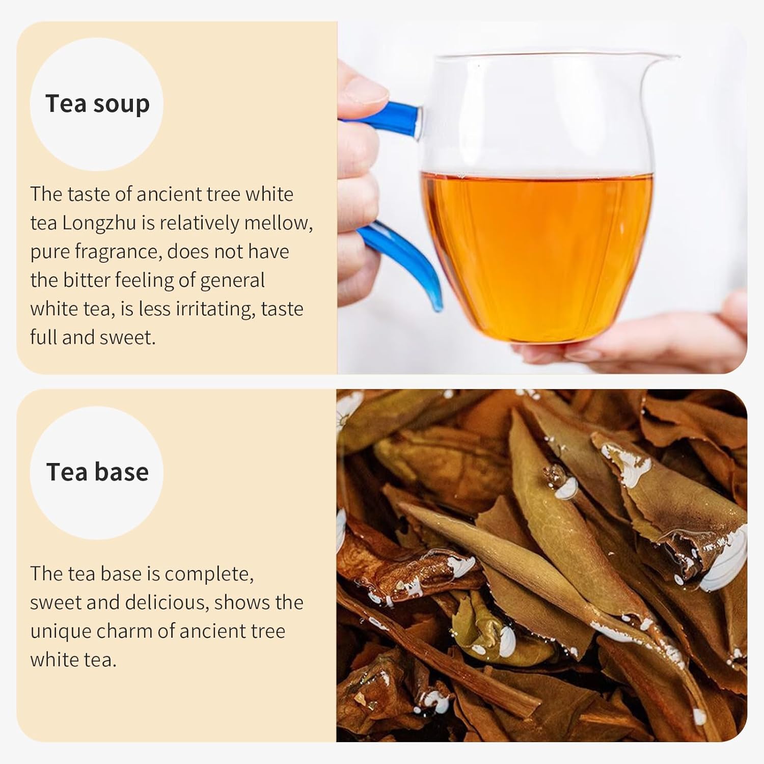 XIXICHA Dragon Pearls White Tea Dragon Ball 200g/7.05oz Aged White Tea Pearls Chinese 白茶龙珠 古树白茶龍珠