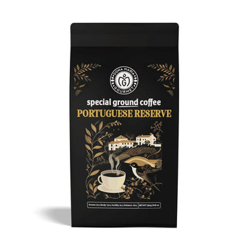 Premium Portuguese Ground Coffee: Artisanal Blend of Arabica & Robusta in 8.82 oz - A Journey to Portugal's Finest Coffee Estates with Every Brew