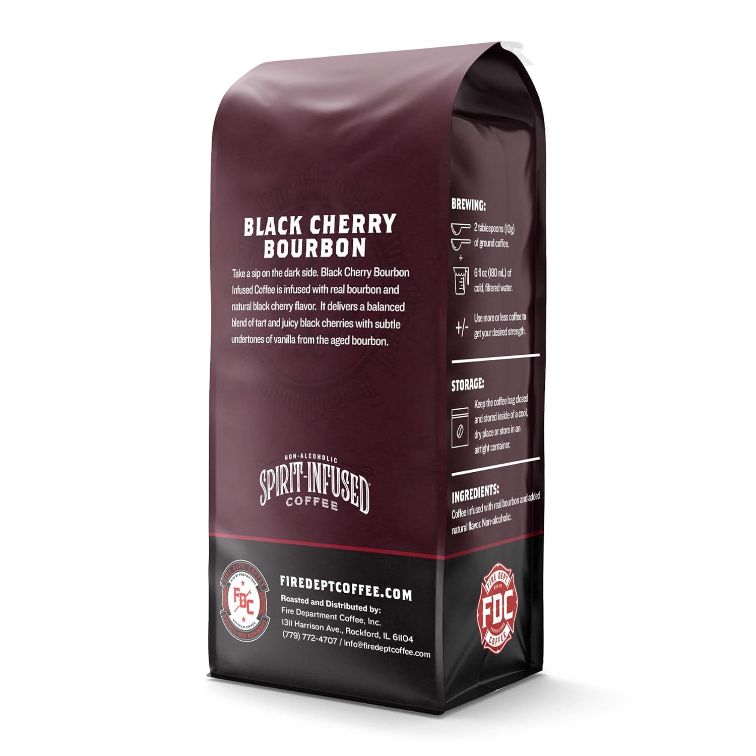 Fire Department Coffee - Vanilla Bean Bourbon Infused, Irish Whiskey Infused & Black Cherry Bourbon Infused Ground Coffee Bundle - Kosher Coffee, Roasted in the USA - Handcrafted Coffee - 3x12 oz Bags
