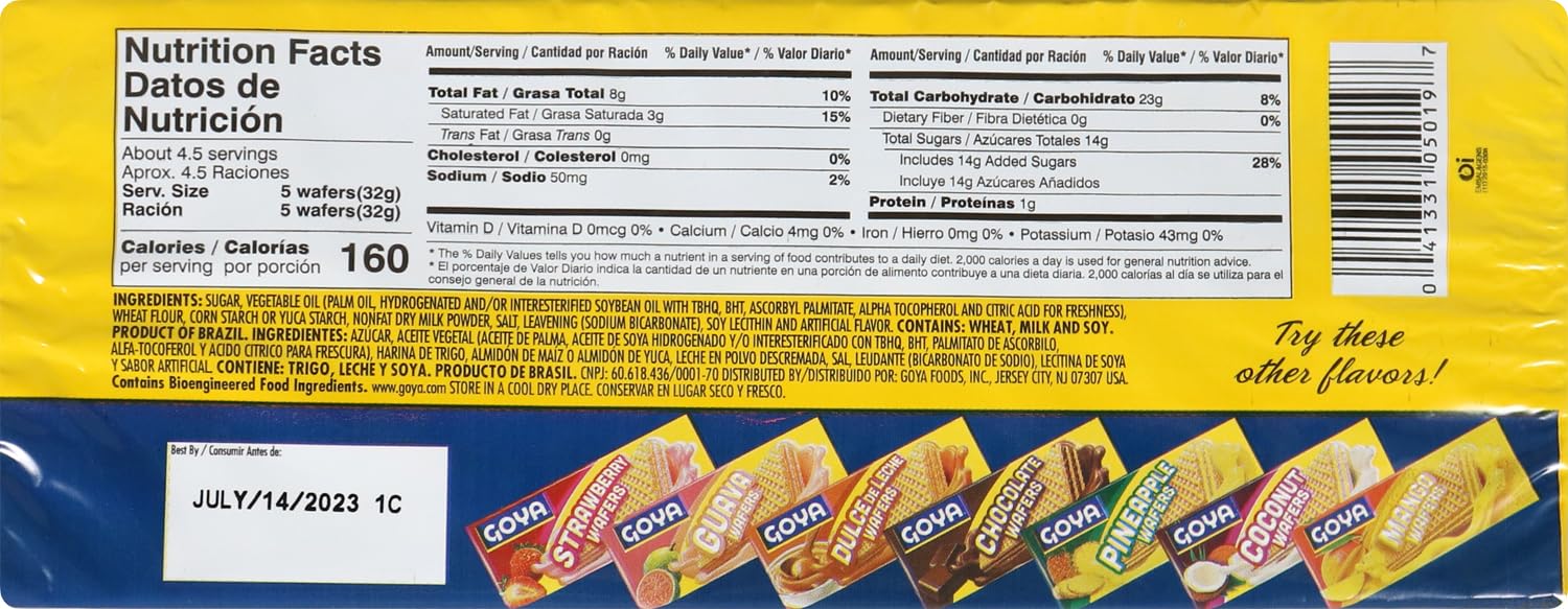 Goya Foods Vanilla Wafers, 4.94 Ounce (Pack of 24)