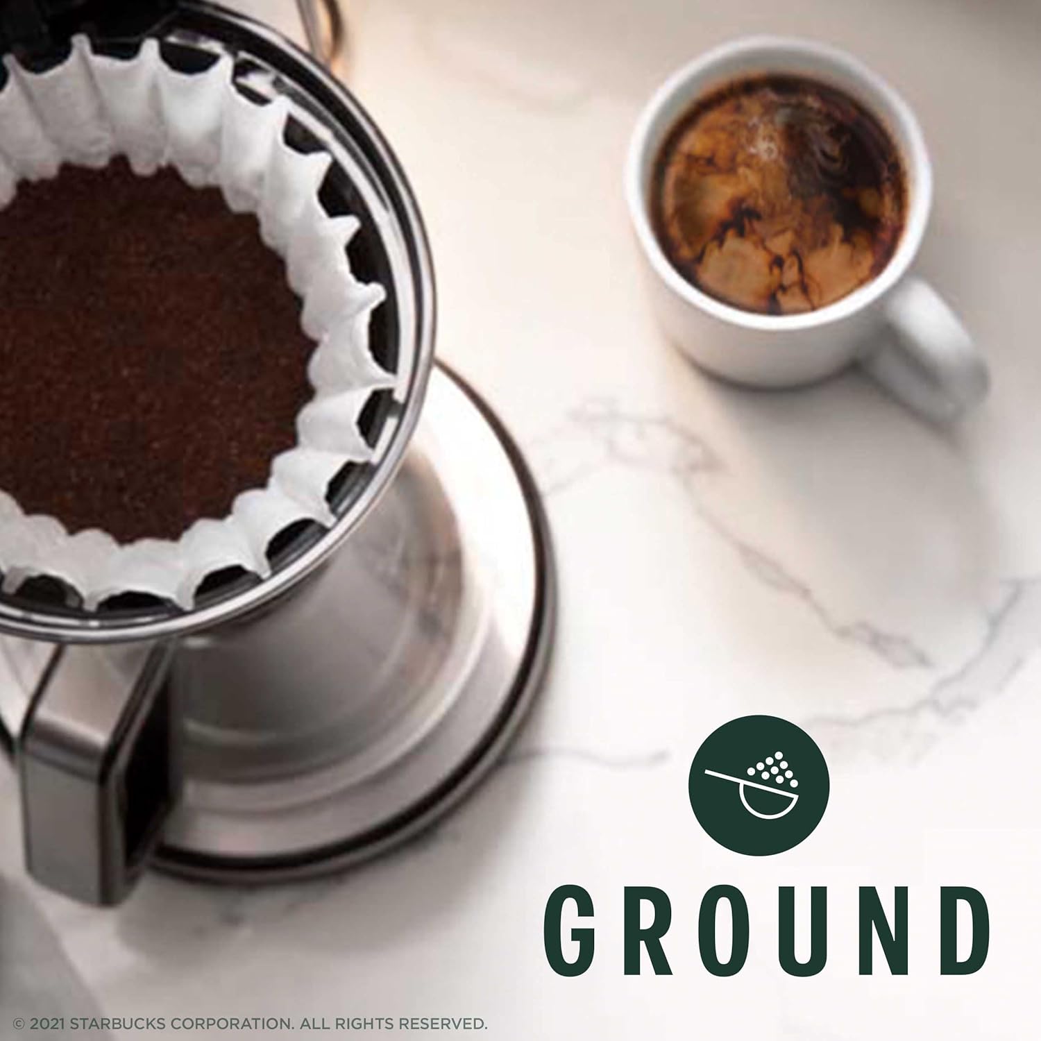 Starbucks Ground Coffee, Dark Roast Coffee, Italian Roast, 100% Arabica, 1 bag (18 oz)