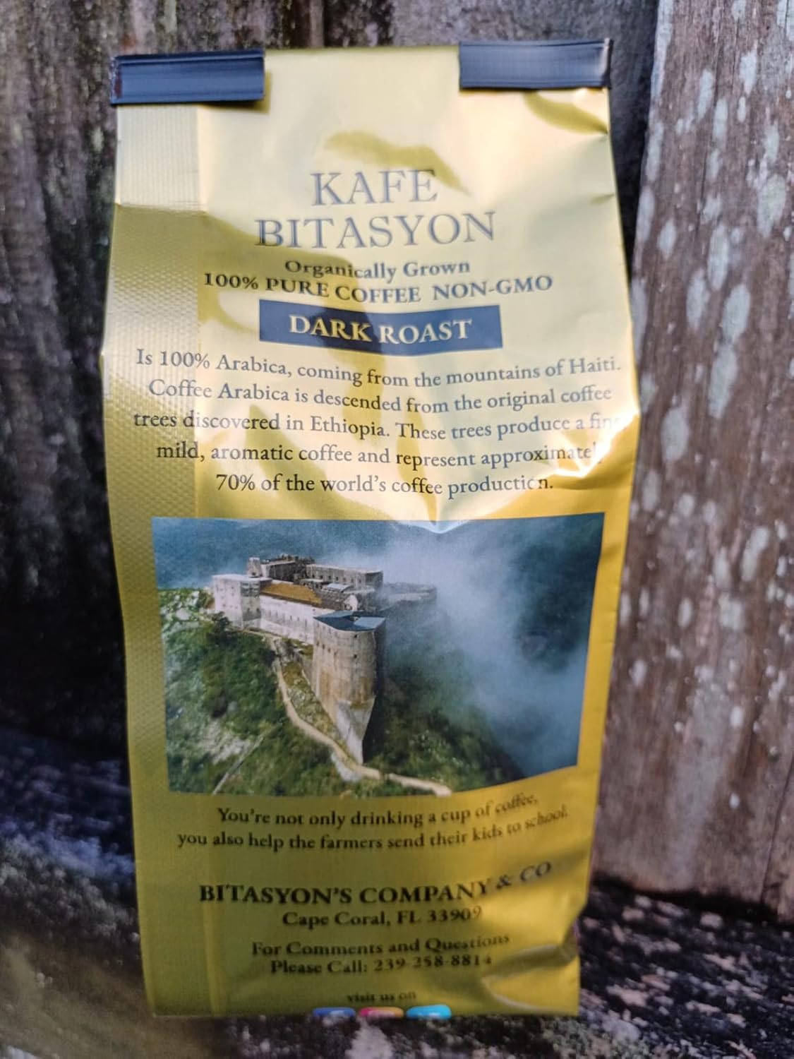 KAFE BITASYON - 100% Pure, Organically Grown, Premium Haitian Dark Roast Coffee