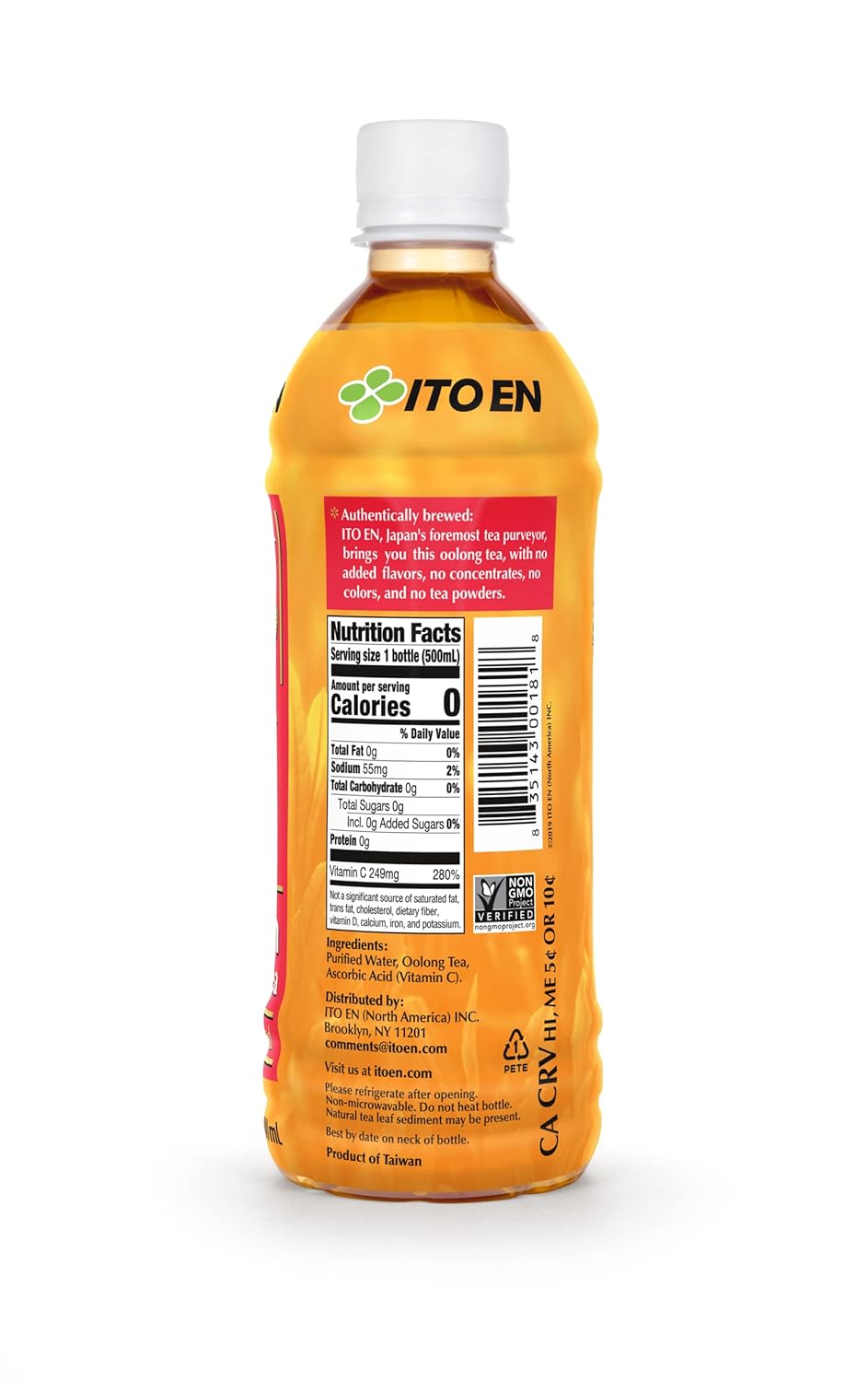 Ito En Tea Golden Oolong Tea, Unsweetened, 16.9 Ounce (Pack of 12)