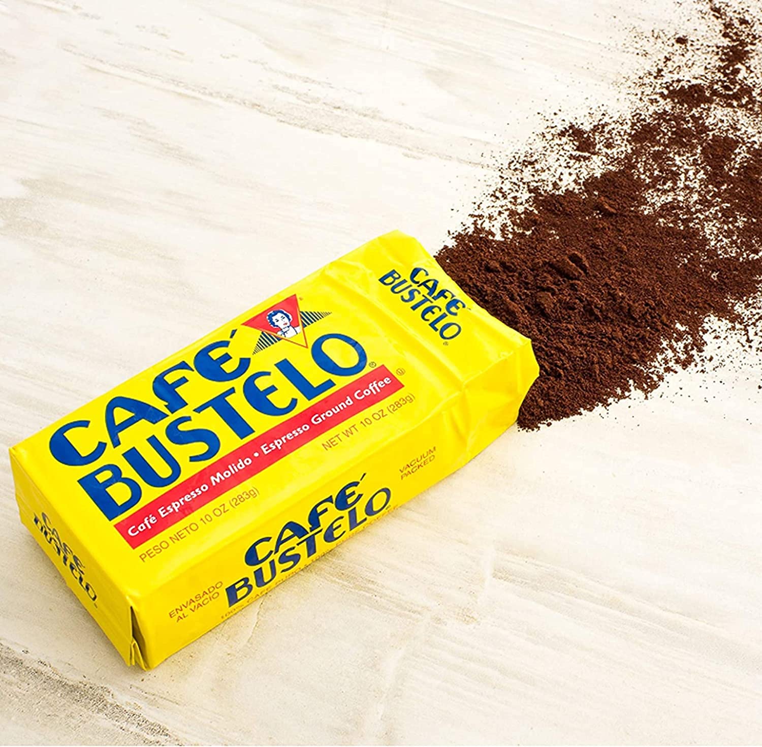 Pantry Delight Cafe Bustelo 3 Pack Espresso Ground Coffee Brick Bulk, 6 Ounces Each - Classic Bold Flavor Cuban
