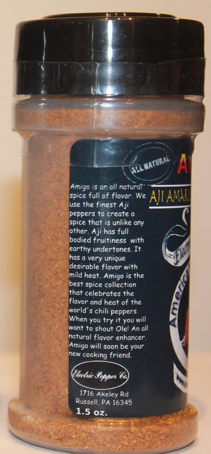 Chili Pepper Powder Spice Gift Set Jalapeño Chipotle Ancho Aji Amarillo