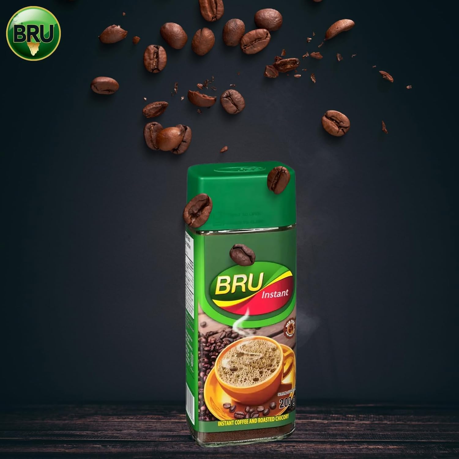 Bru Instant Coffee and Roasted Chicory, 7 oz (Package May Vary)