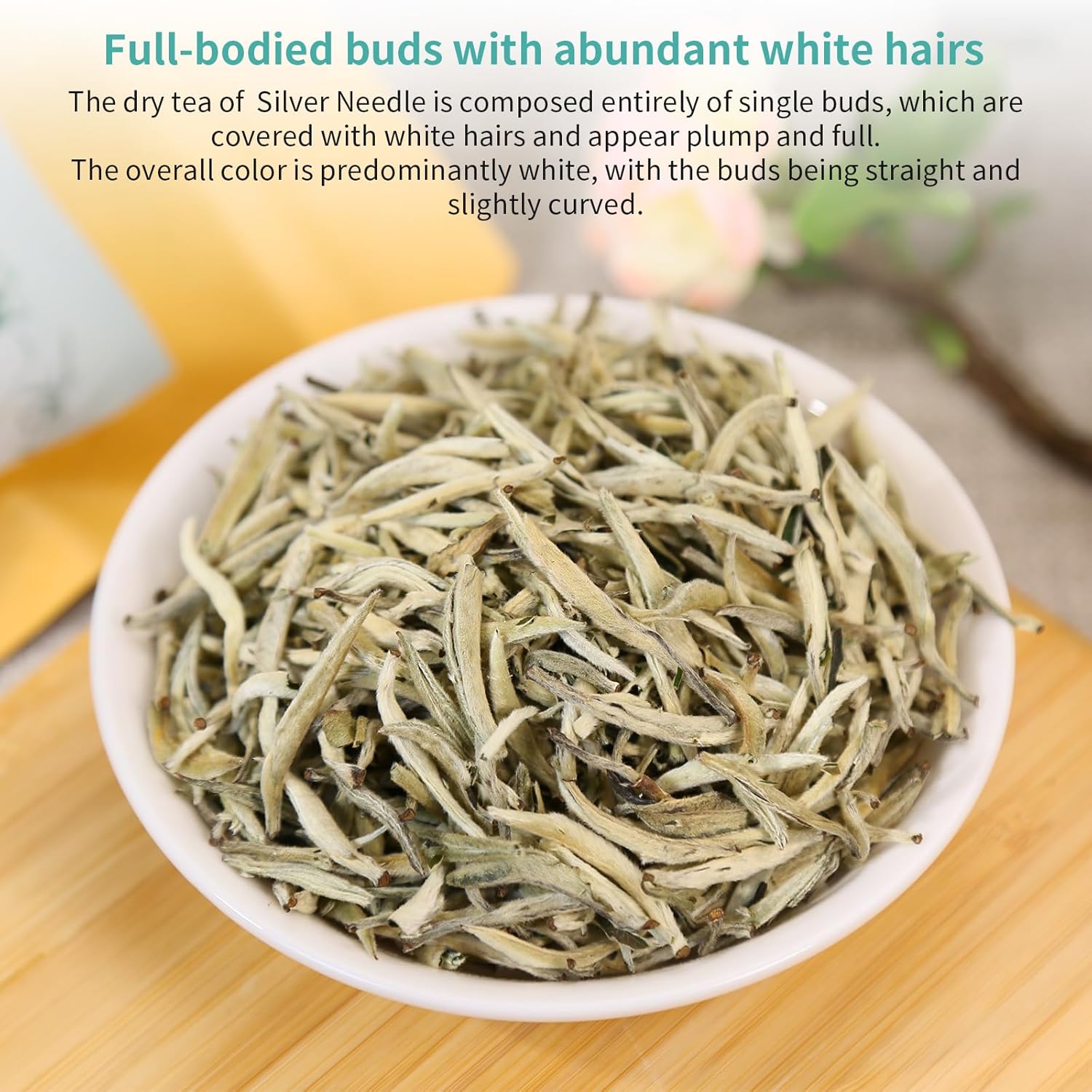 Yuexi White Tea Bai Hao Yin Zhen White Tea Loose Leaf 白毫银针 白茶 100g/3.52oz