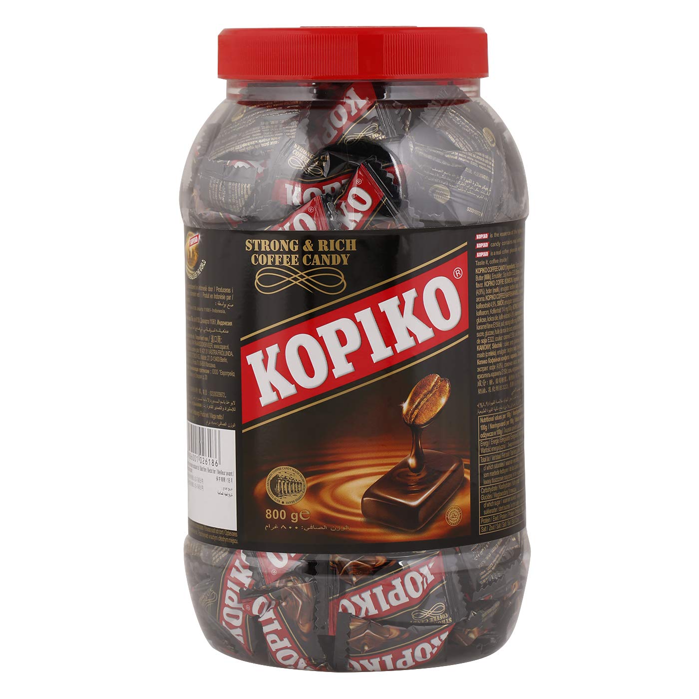 Kopiko Coffee Candy (800 gr) – Pocket Coffee Candies Made of Indonesia Coffee Beans Contains Real Coffee Extract for Better Taste – World’s Best Coffee Candy (Cappuccino)