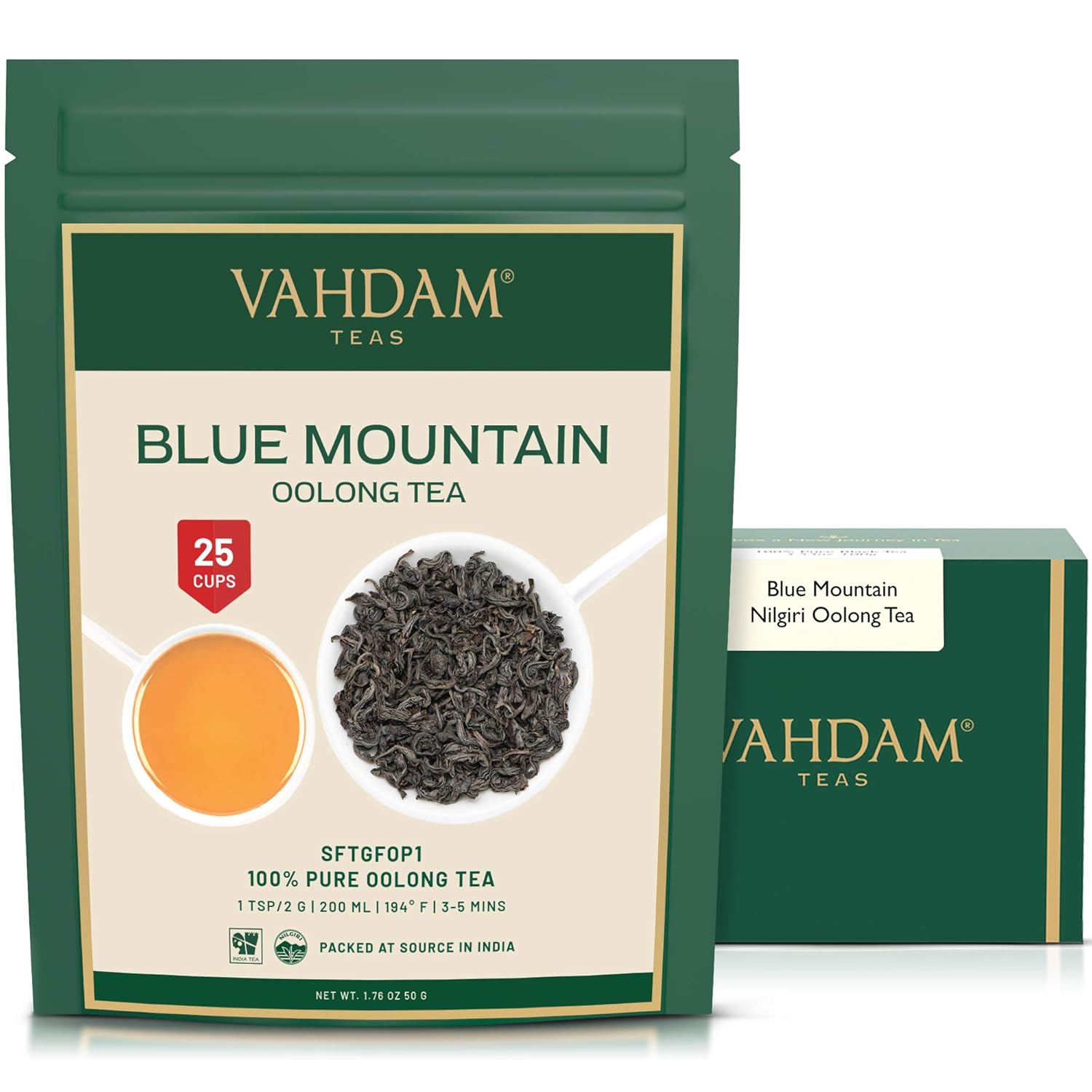 VAHDAM Imperial Oolong Tea Leaves From The Blue Mountains (25 Cups/1.76oz) Loose Leaf | Brew Hot Or Iced Tea