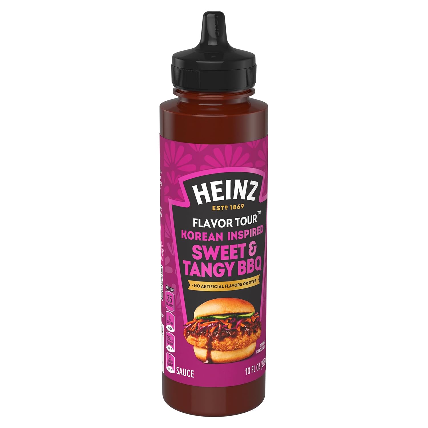 Heinz Flavor Tour Korean Inspired Sweet & Tangy BBQ Sauce, 10 fl oz Bottle