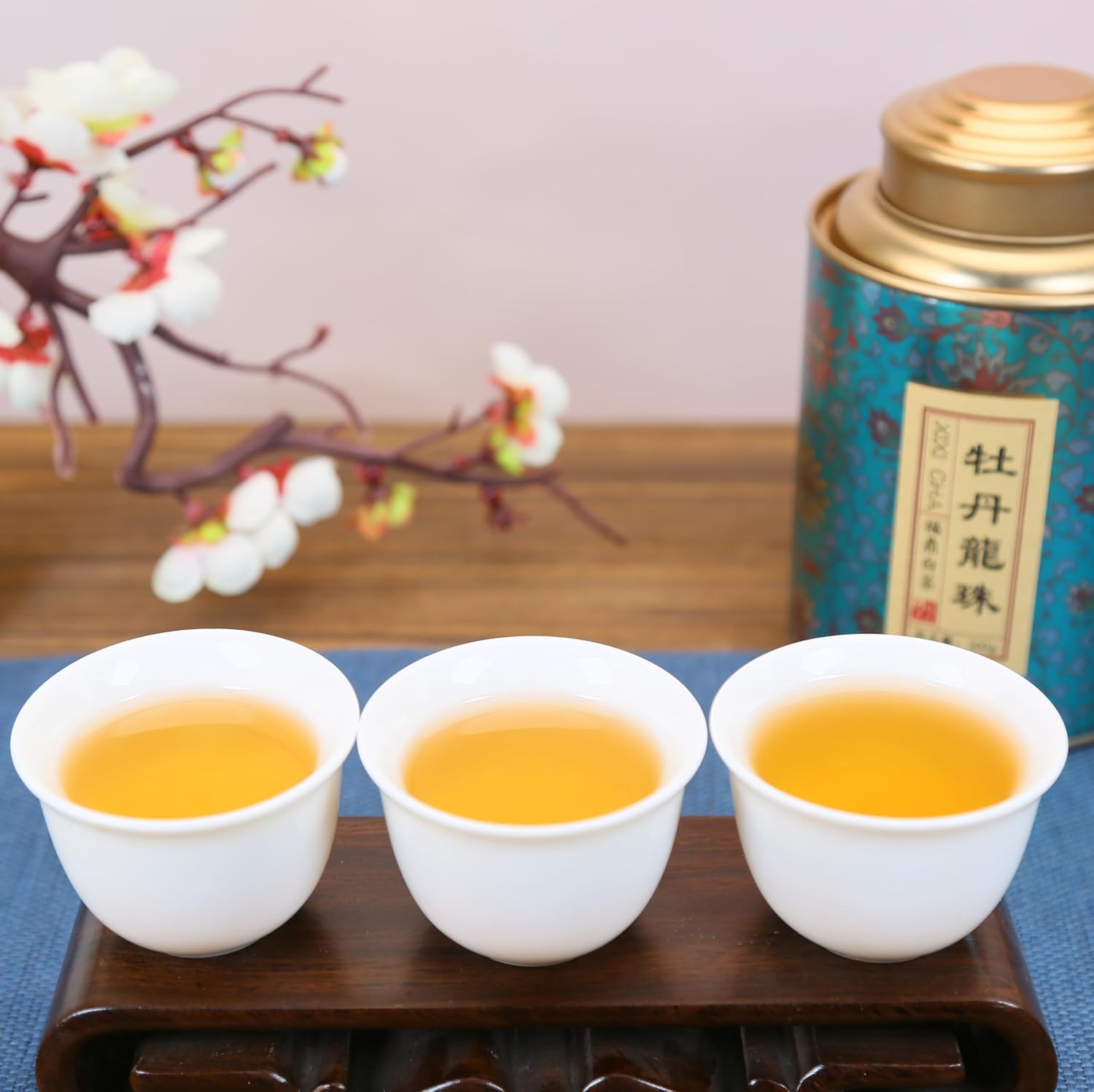 XIXICHA White Peony Tea White Tea Pearls 2013Yr Bai Mu Dan Aged White Tea Loose Leaf Fuding White Tea Chinese Tea White Tea Balls Bai Cha Long Zhu 200g/7oz Soft & Sweet Aroma 白茶 白牡丹茶 福鼎白茶