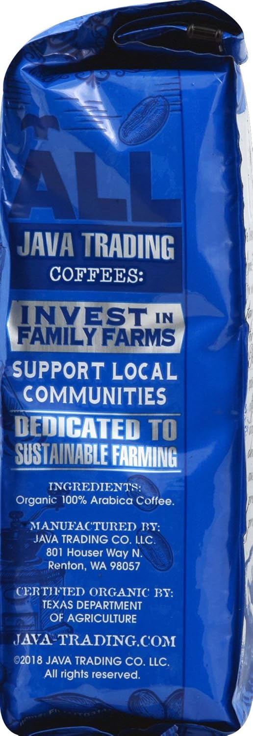 Java Trading Company Organic Ground Coffee, French Roast, 10 Oz