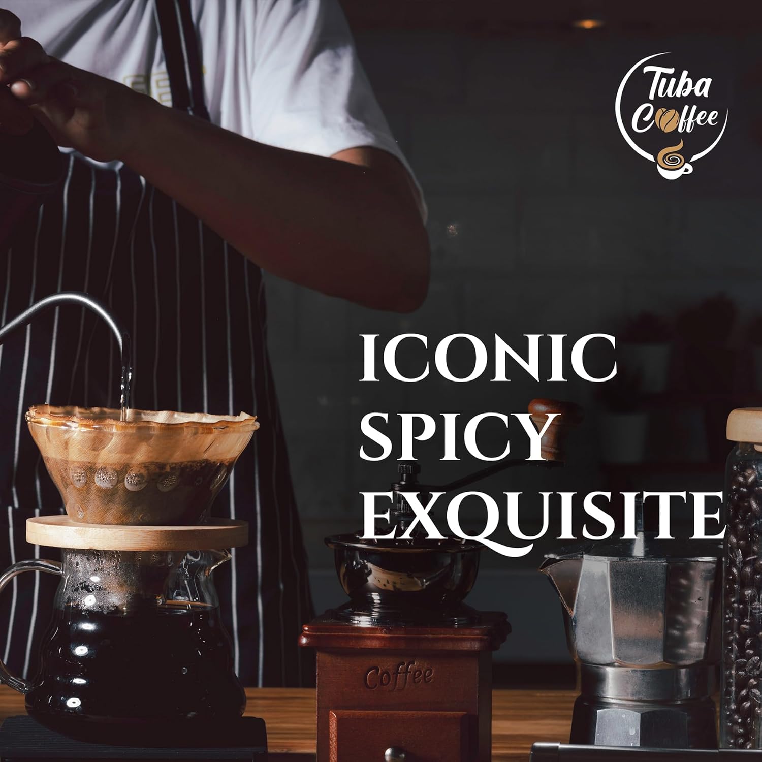 Tuba Coffee: Iconic Spicy Flavor | Proudly Roasted in Senegal | Arabica with Selim | Medium-Dark Roast | Ground | 7 0Z (200g)