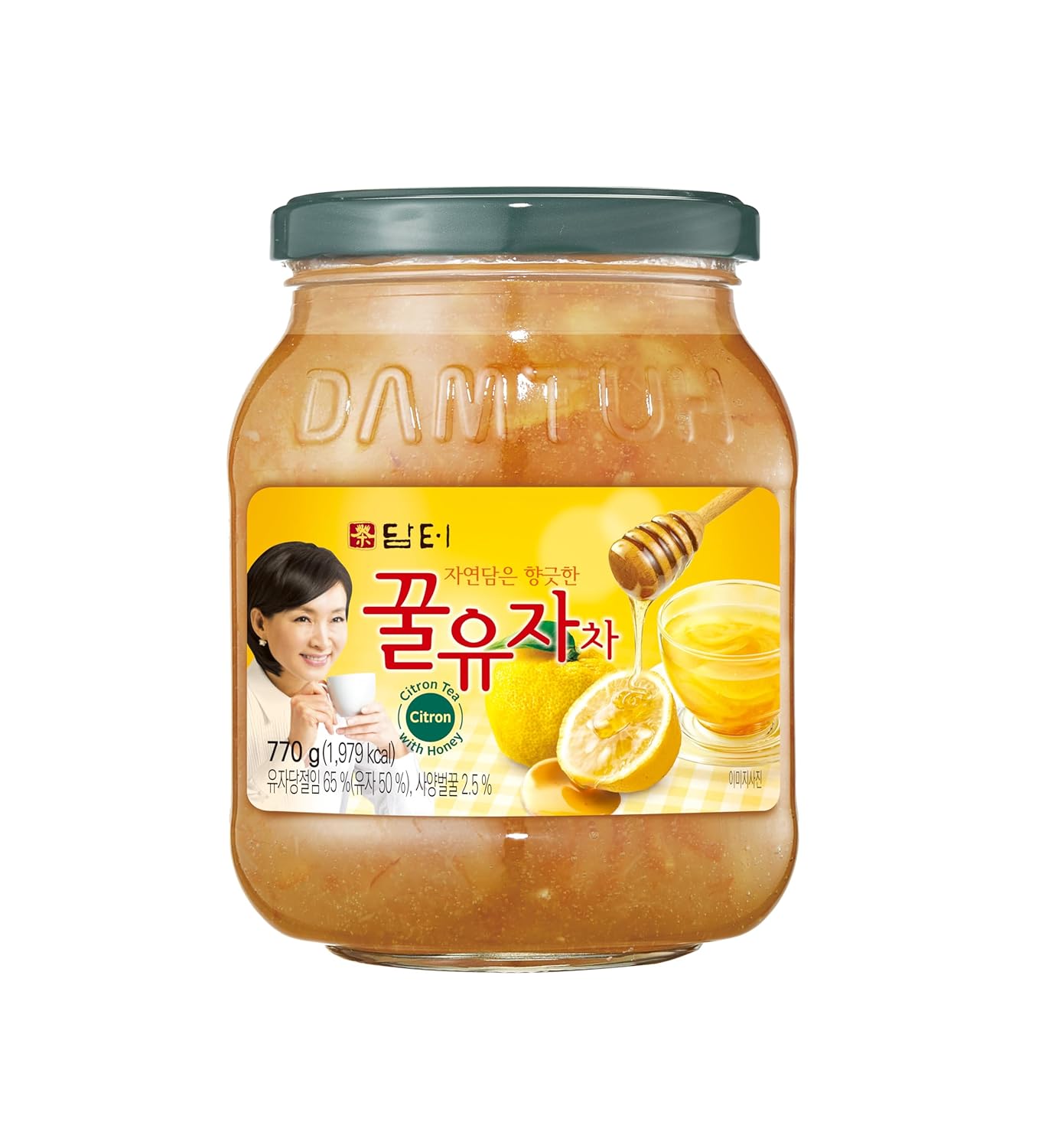 Damtuh Korean Honey Citron Tea Yuja Preserves – Natural Sweetness, No Artificial Additives, Perfect for Tea, Jam, or Salad Dressing – 1.7lb, 770g