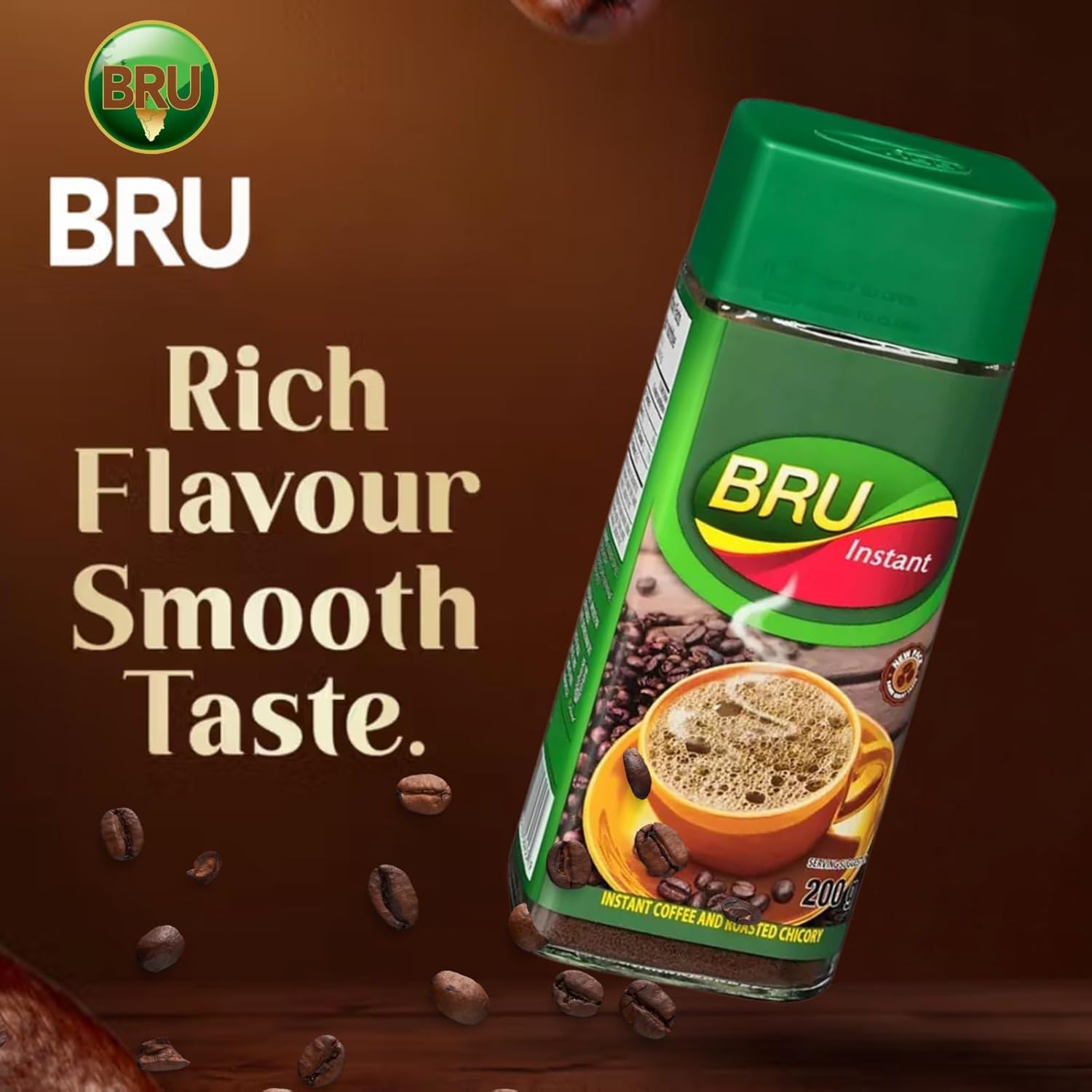 Bru Instant Coffee and Roasted Chicory, 7 oz (Package May Vary)
