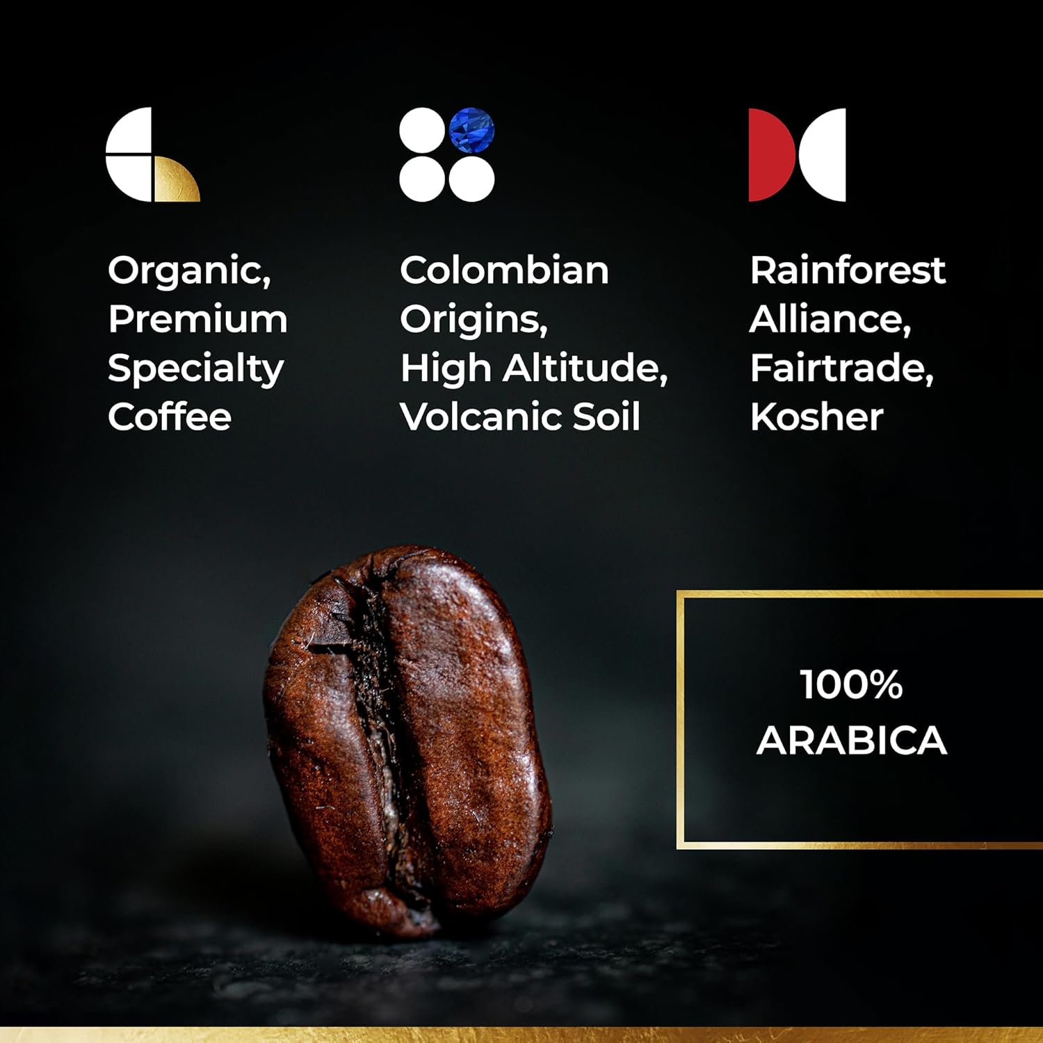 Sapphire Coffee | Ground Coffee | Arabica Coffee | Colombian Coffee | Ground Coffee Medium Roast | 8.8 oz Cafe Colombiano
