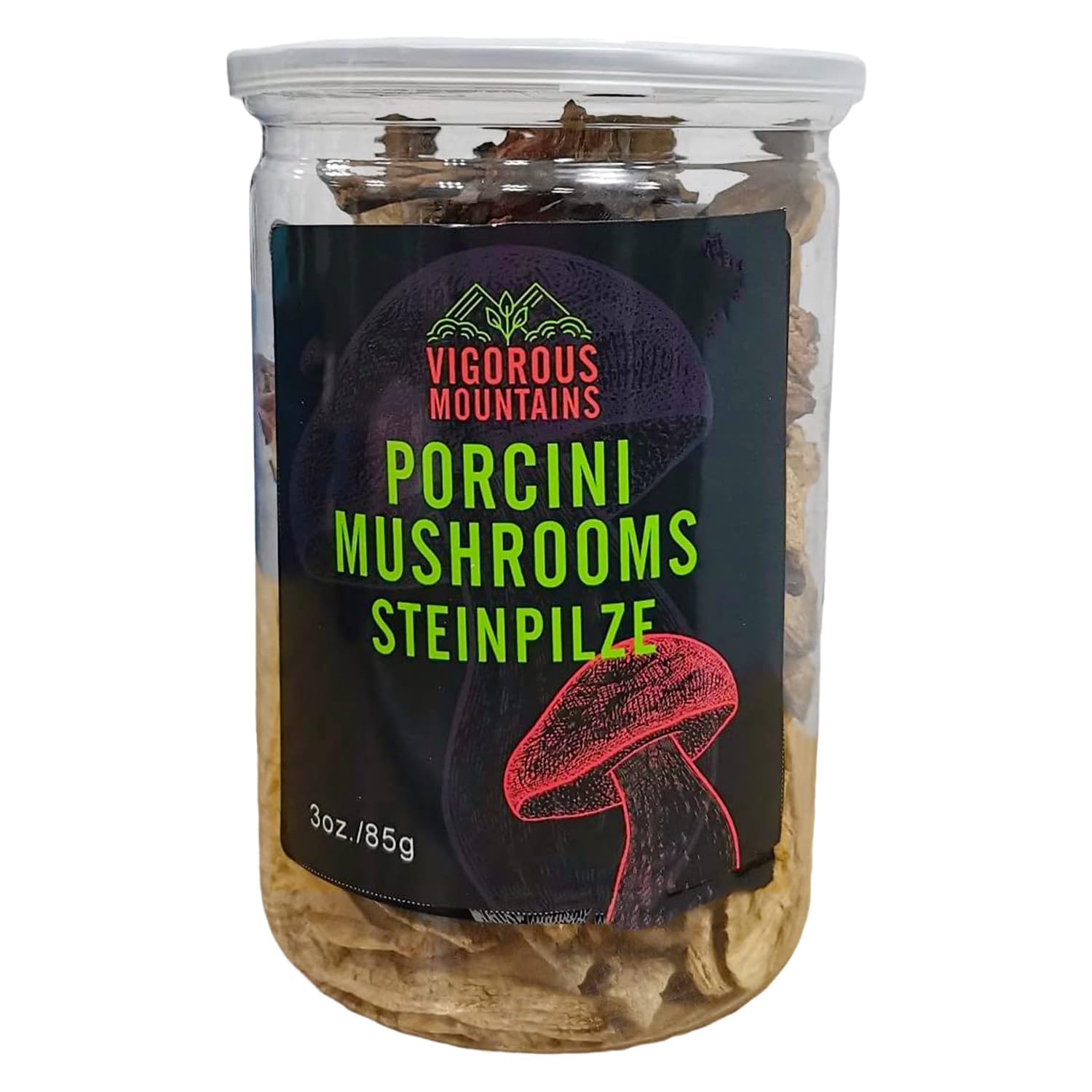 VIGOROUS MOUNTAINS Dried Porcini Mushrooms (3Ounces)