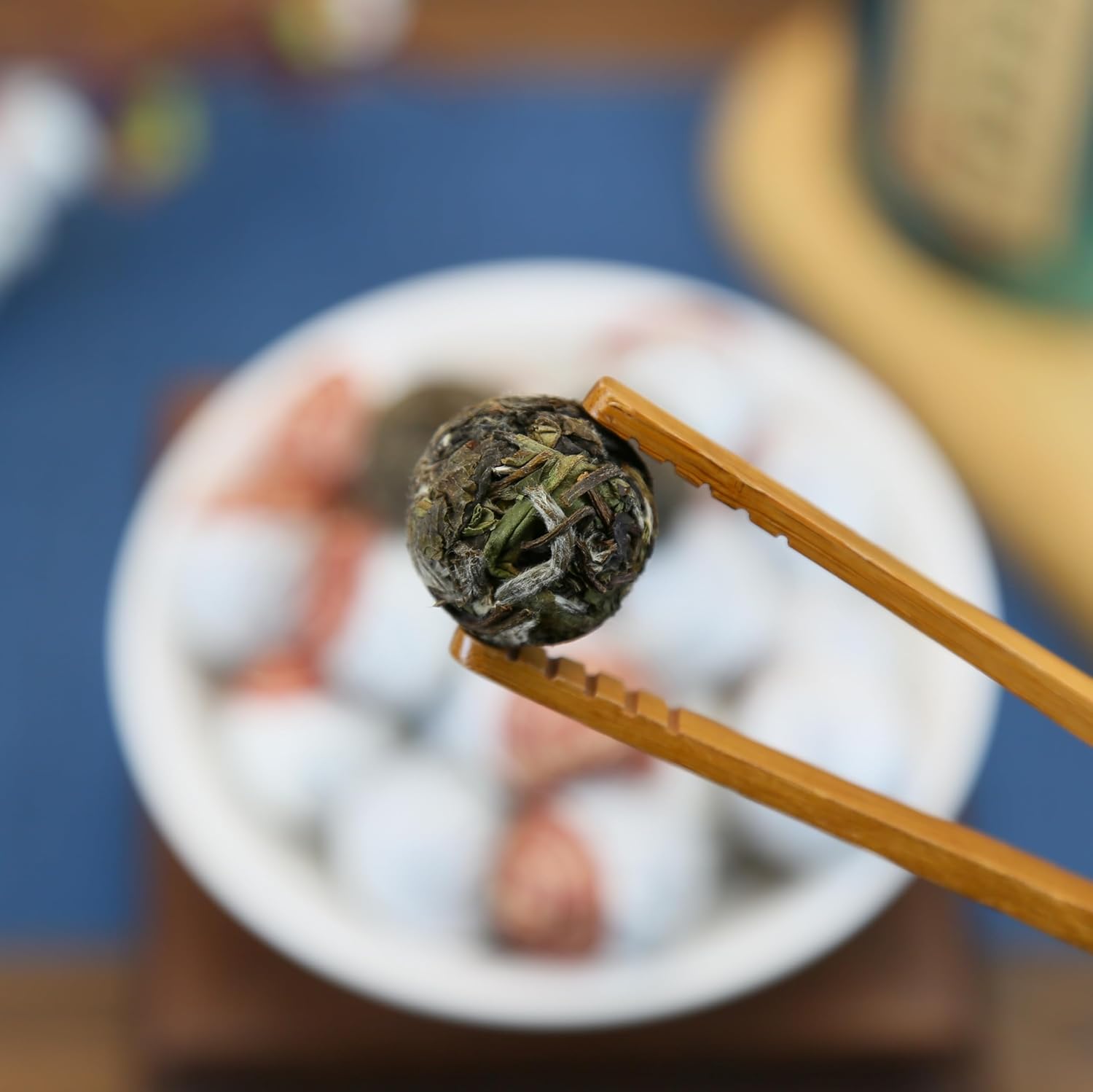 XIXICHA White Peony Tea White Tea Pearls 2013Yr Bai Mu Dan Aged White Tea Loose Leaf Fuding White Tea Chinese Tea White Tea Balls Bai Cha Long Zhu 200g/7oz Soft & Sweet Aroma 白茶 白牡丹茶 福鼎白茶
