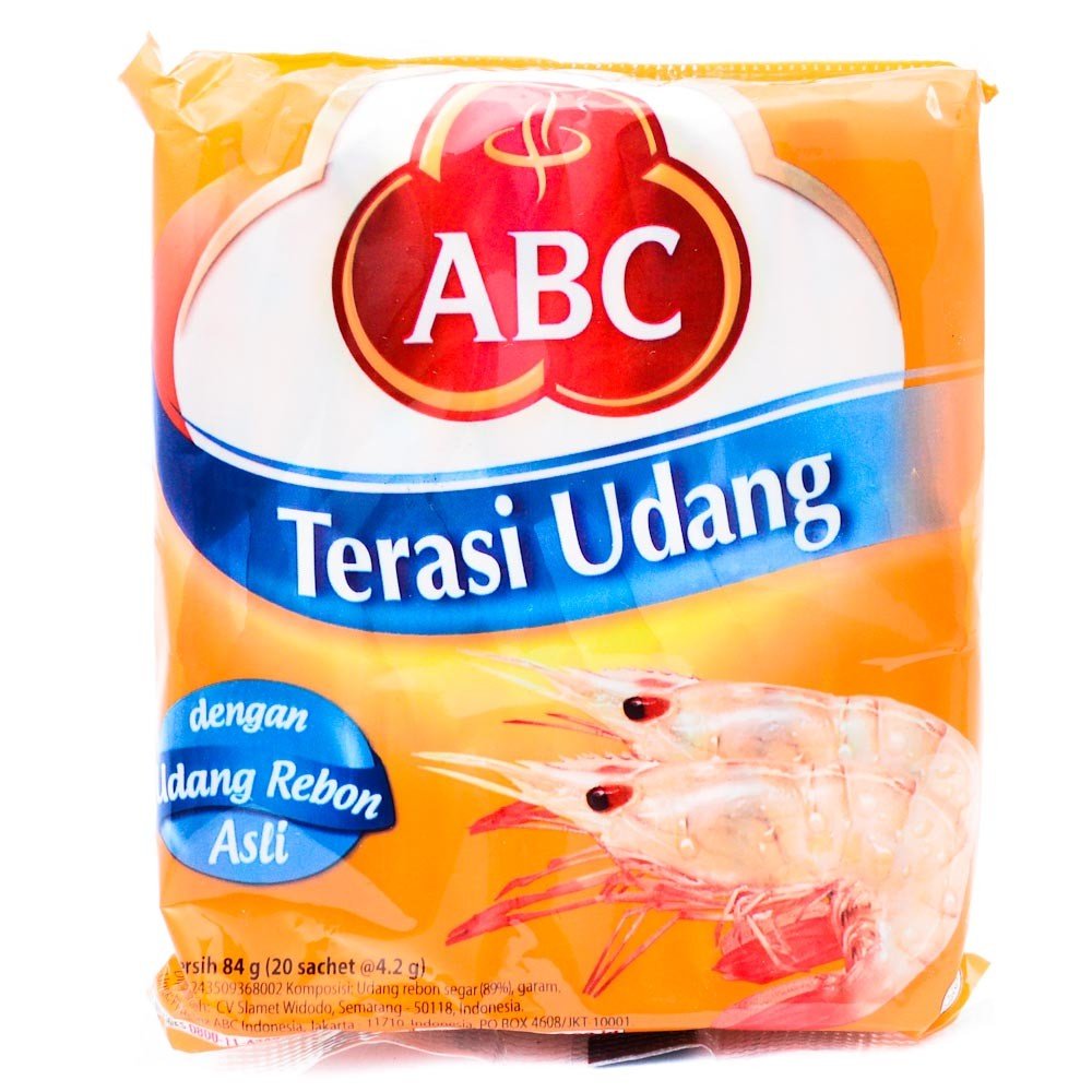 ABC Terasi Udang single-use type 20 x 4.2g, 84 Gram (Pack of 2)