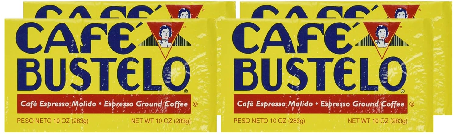 Café Bustelo Coffee, Espresso Ground Coffee Brick, 10 Ounces, 4 Count