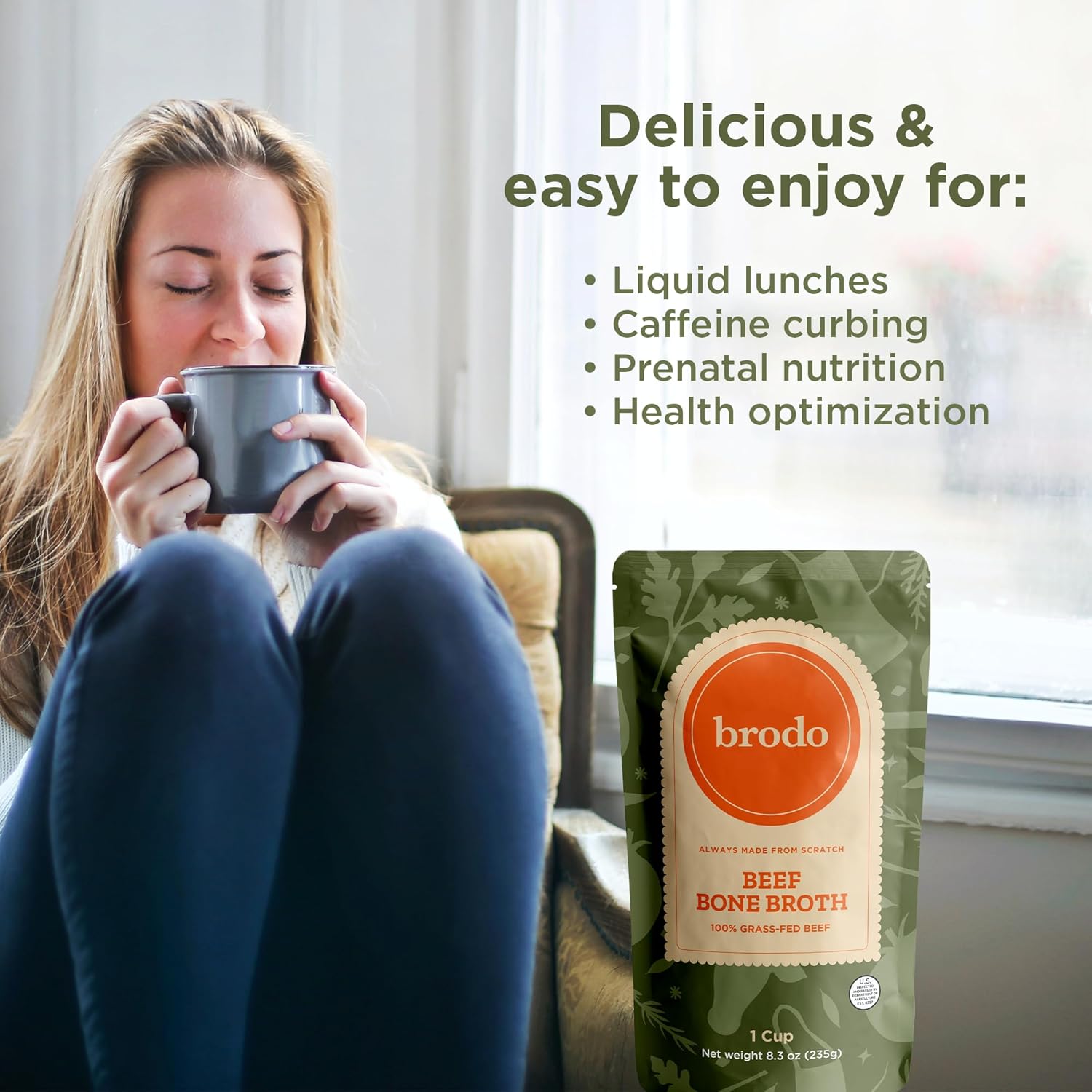 Brodo Classic Variety Pack with Collagen & Protein, Includes Organic Chicken, 100% Grass-Fed Beef, & Hearth Bone Broths for Sipping & Cooking, Nutrient-Dense & Slow-Simmered for Deep Flavor (6x 8.3oz)