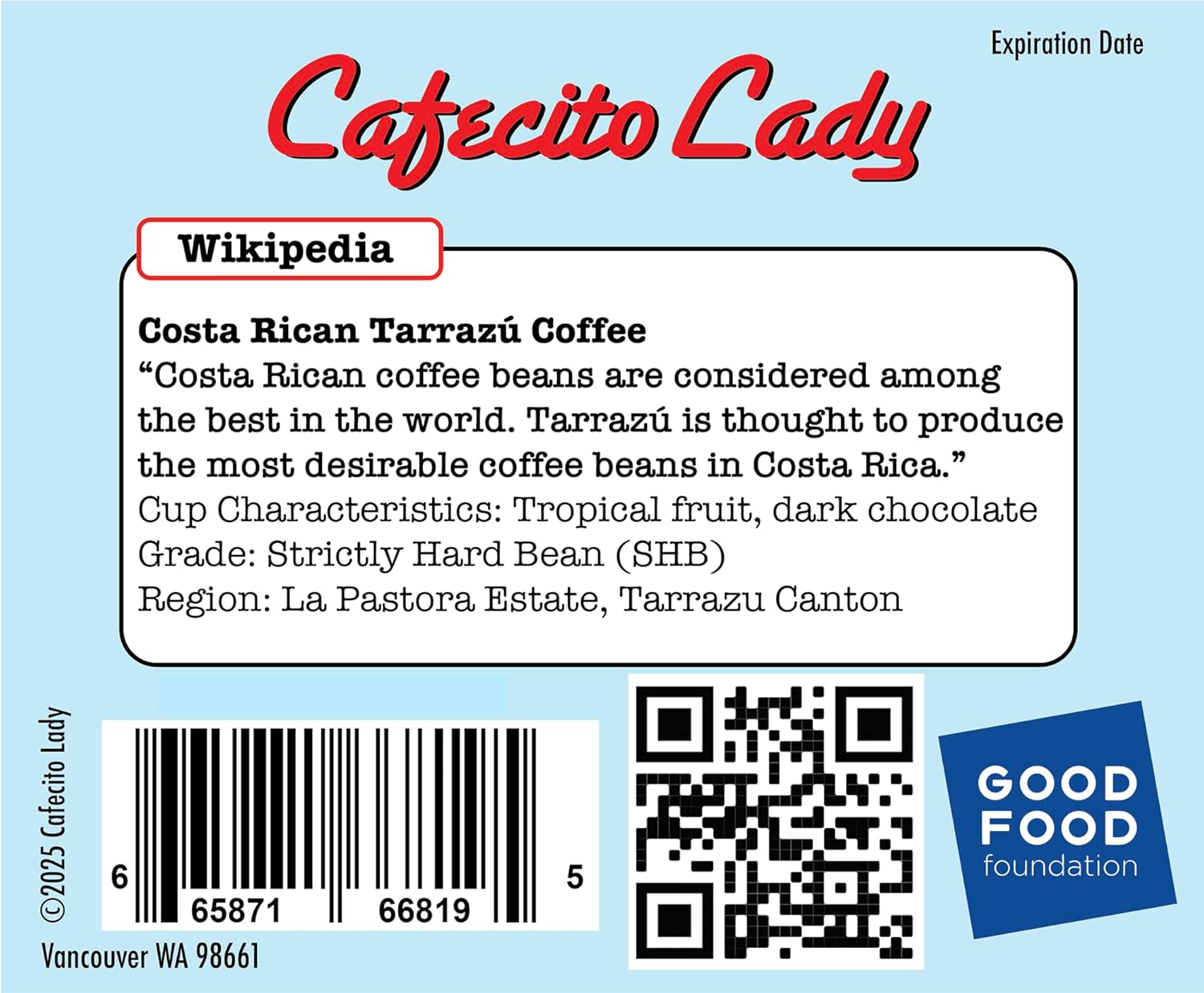 100% Costa Rican Tarrazu Blonde Roast Ground Coffee – Cafecito Lady