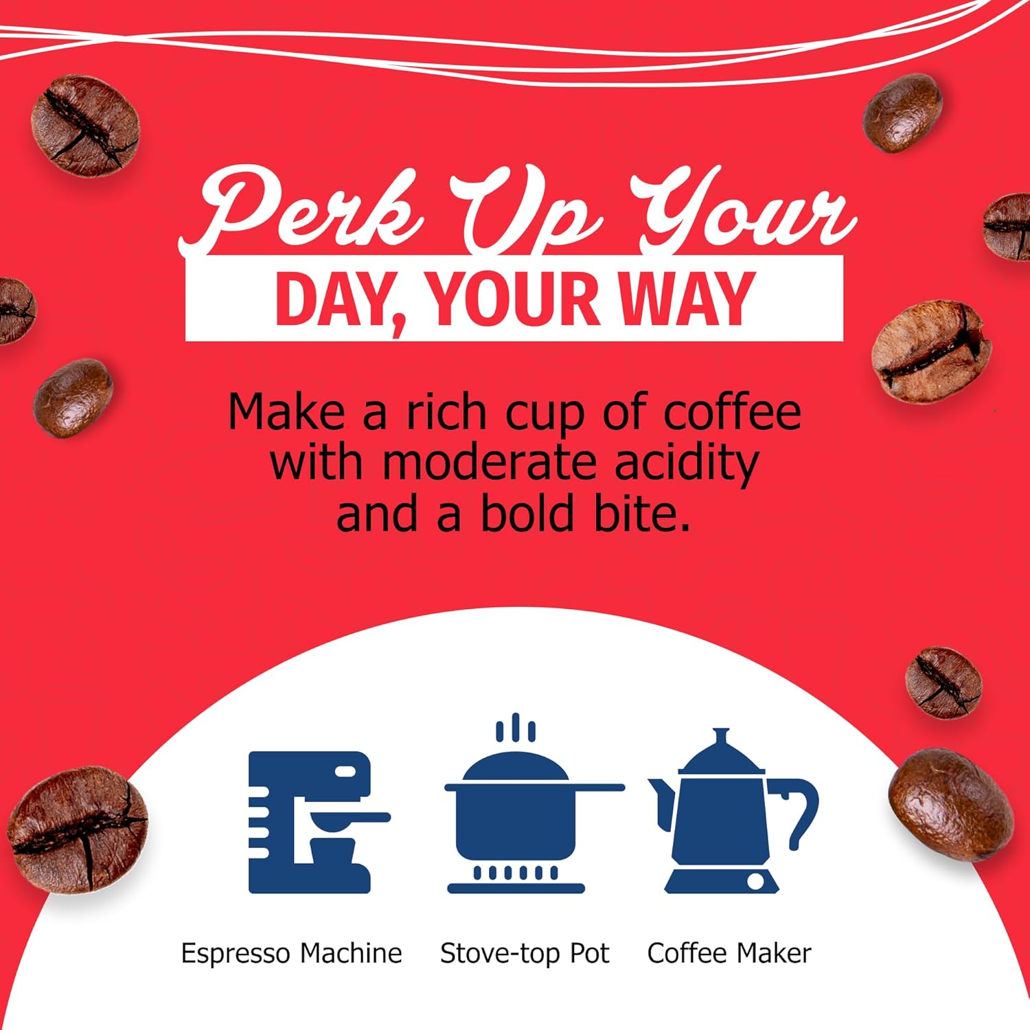 Café Aroma Dark Roast Espresso Ground Coffee, Authentic Cuban Style Coffee, Vacuum Sealed, Ground Espresso Beans, 8.8 oz (4-Pack)