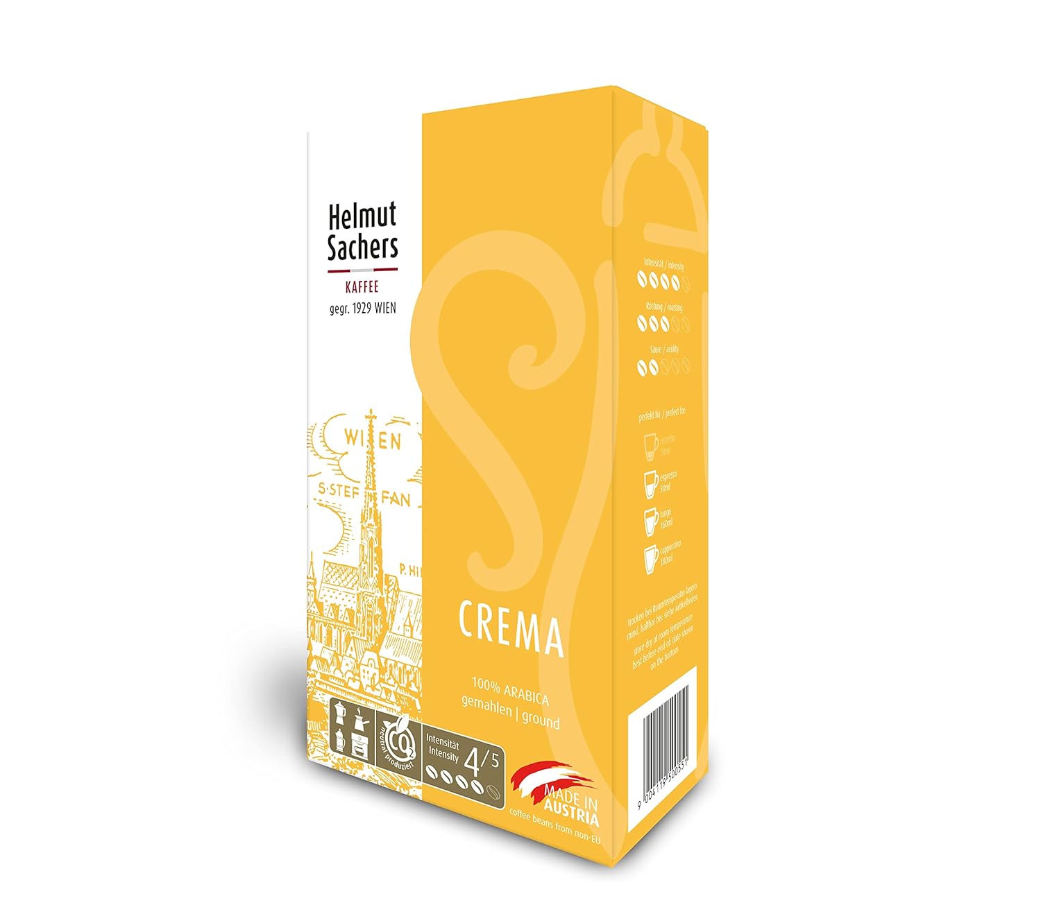 Helmut Sachers Ground Coffee, 500g (500g, Crema)
