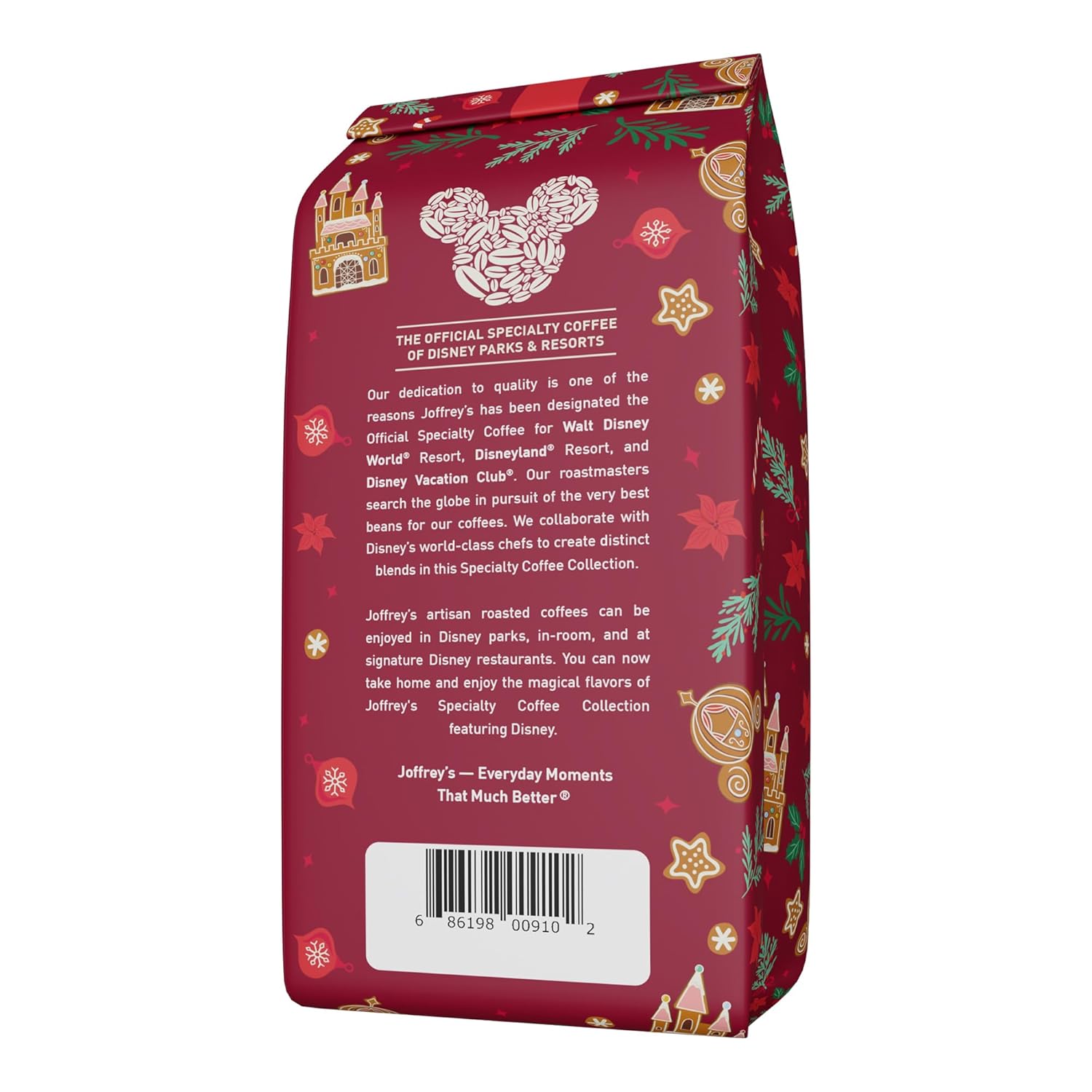 Joffrey's Disney Princess Gingerbread Castle Flavored Coffee, Medium Roast (Ground, 11oz)