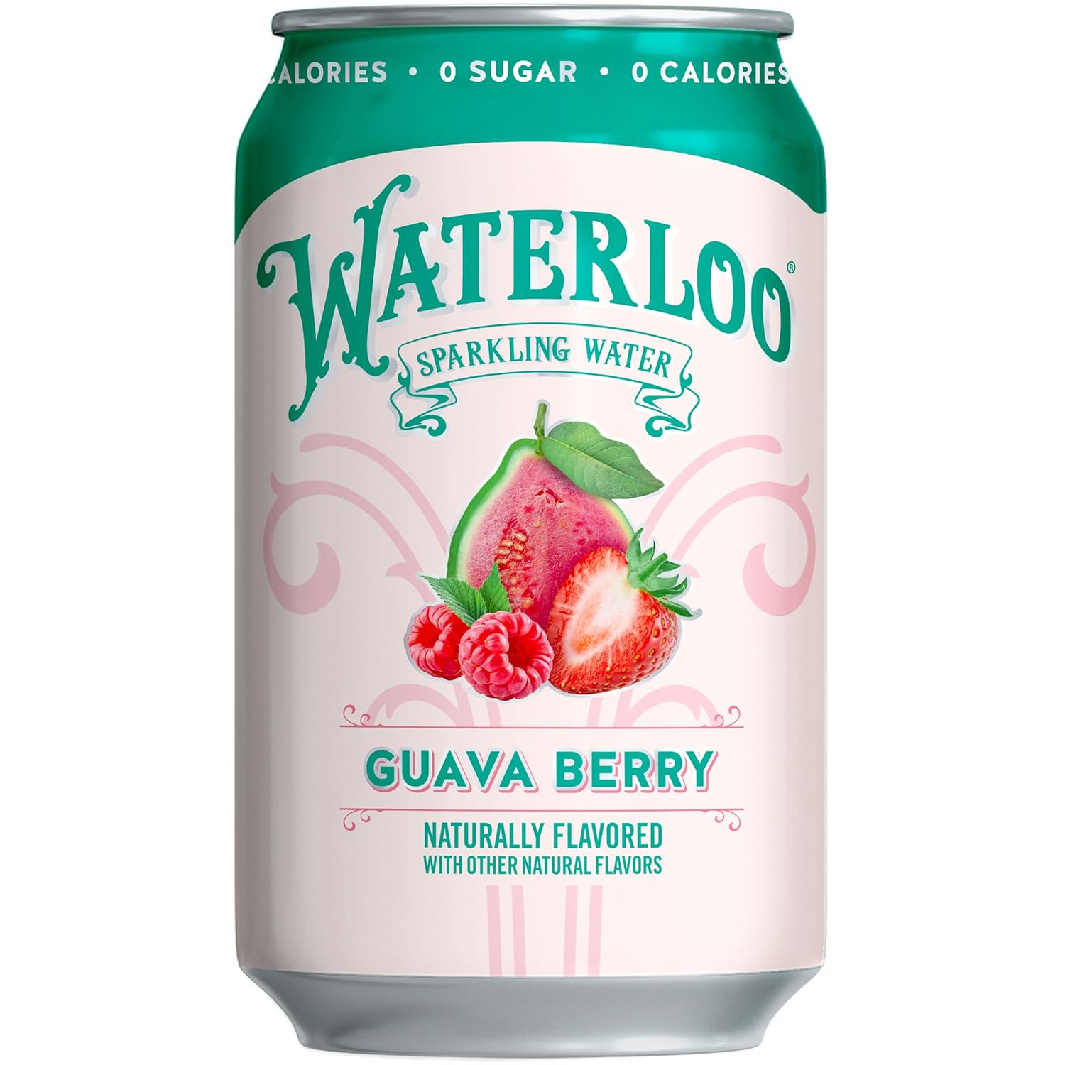 Waterloo Sparkling Water, Guava Berry Naturally Flavored, 12 Fl Oz Cans (Pack of 12) – Zero Calories and Zero Sugar or Sweeteners of Any Kind