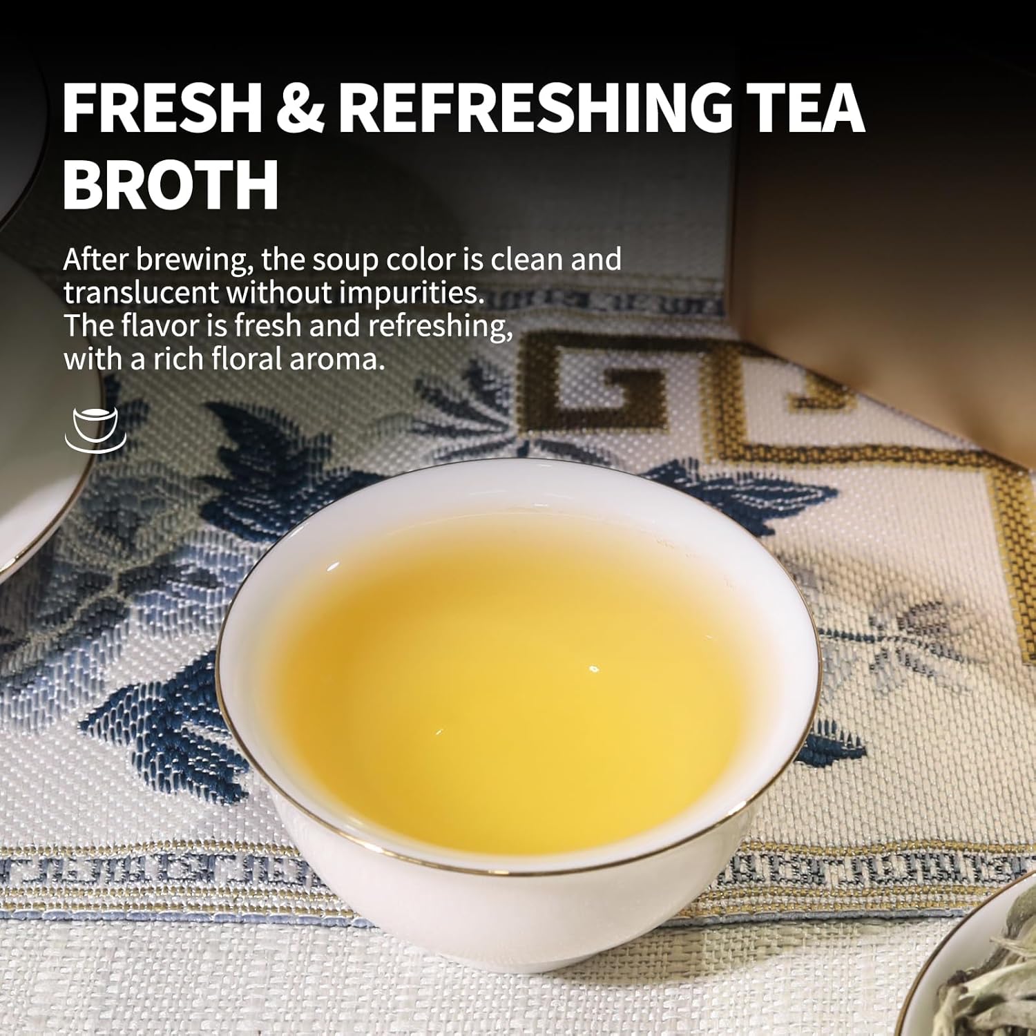 KHS Organic Silver Needle White Tea Grade AAA 70g, Organic Selenium Tea 90g, USDA Certified Chinese Yunnan White Tea Loose Leaf, No Dust Production Workshop