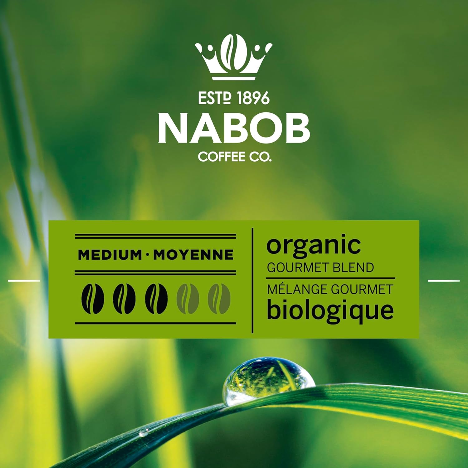Nabob Organic Gourmet Blend Ground Coffee, 915g/32.3 oz., {Imported from Canada}
