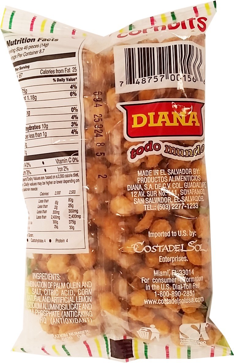 Prodiana Cornbits Lime Snack 4.30 oz - Elotitos con Limon (Pack of 7)