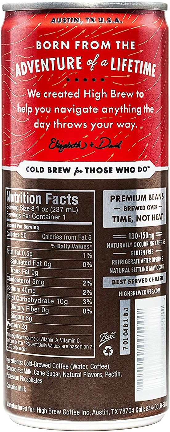 High Brew Coffee - Double Espresso - 8oz.(Pack of 24)