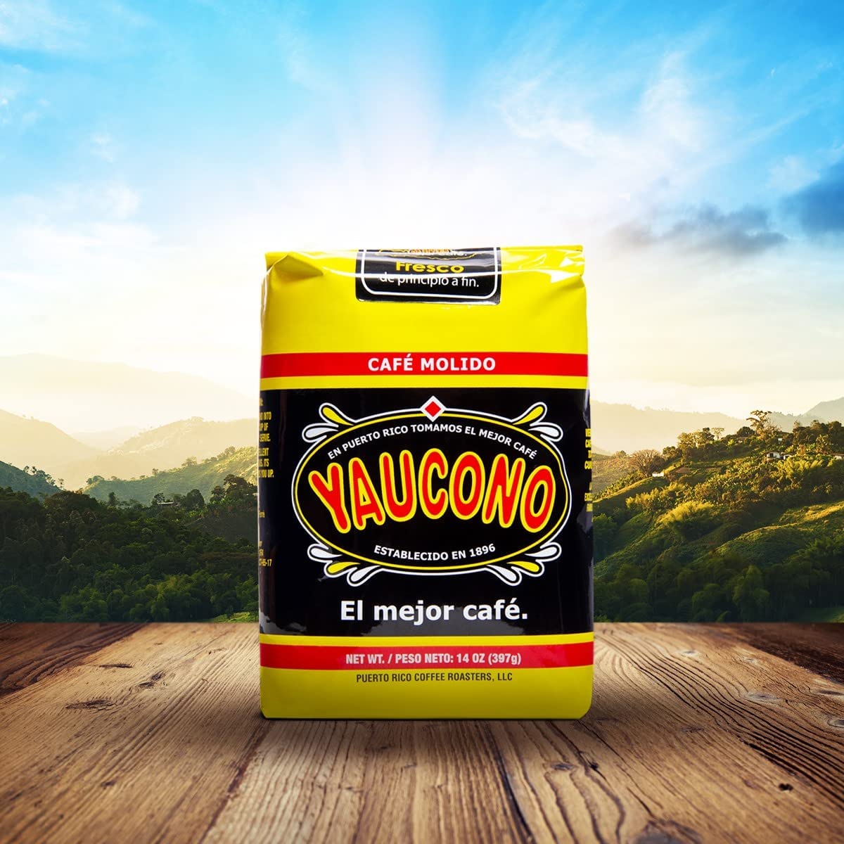 Yaucono Coffee Variety Pack Ground Medium Roasted and Cafe Rico Coffee, 14 ounce (Pack of 2)