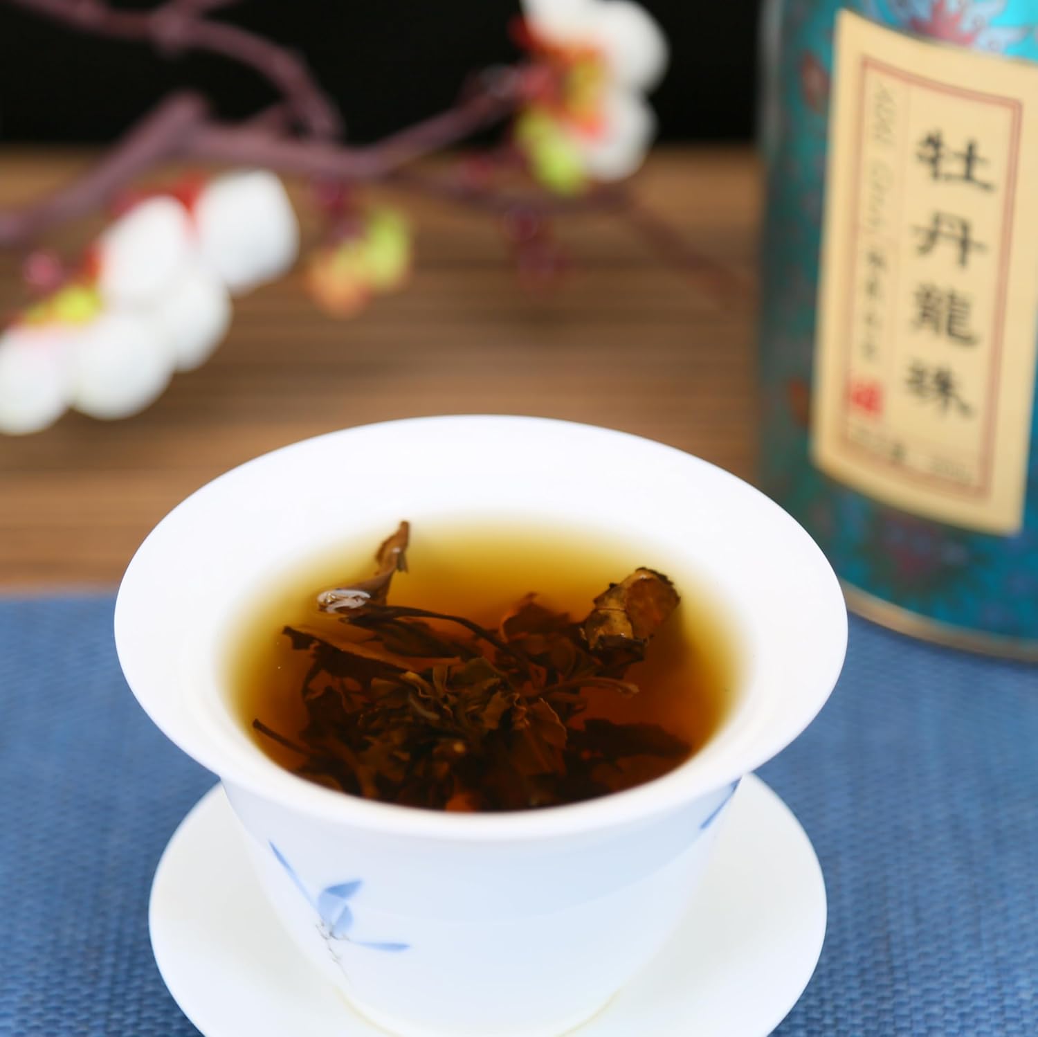 XIXICHA White Peony Tea White Tea Pearls 2013Yr Bai Mu Dan Aged White Tea Loose Leaf Fuding White Tea Chinese Tea White Tea Balls Bai Cha Long Zhu 200g/7oz Soft & Sweet Aroma 白茶 白牡丹茶 福鼎白茶