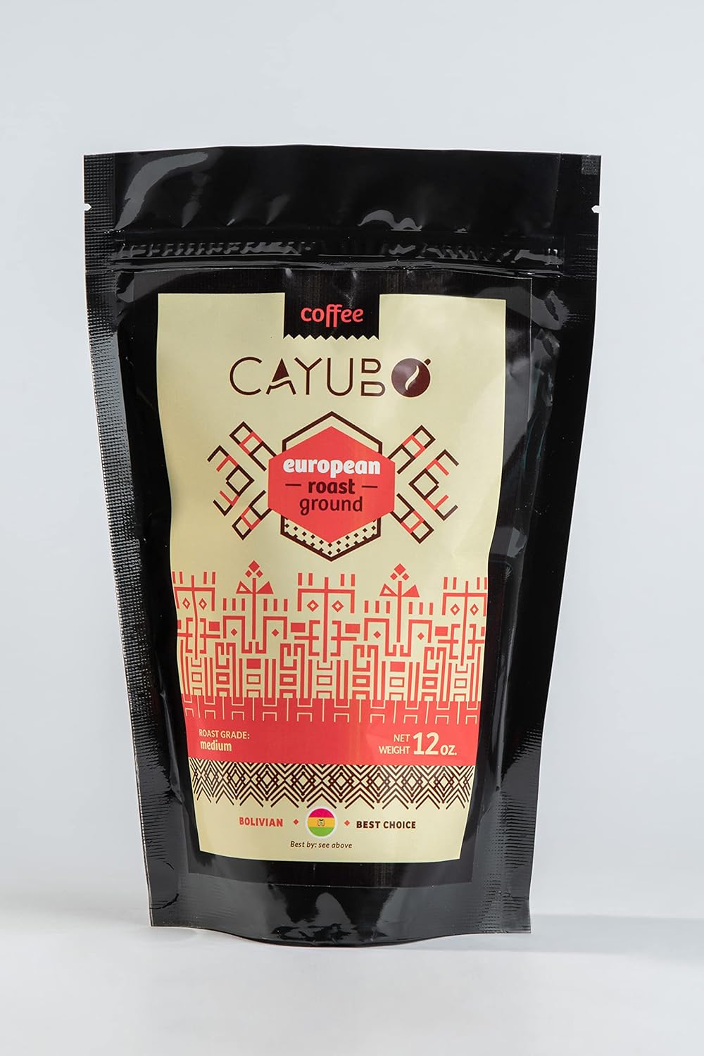 Cayubo Coffee - Single Origin Bolivian Altitude Beans, Roasted at 13.326 Feet - Medium Roast Ground Coffee, 12 oz, grown at 1750 m.a.s.l - Adventure Coffee