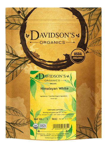 Davidson's Organics, Himalayan White, Loose Leaf Tea, 16-Ounce Bag