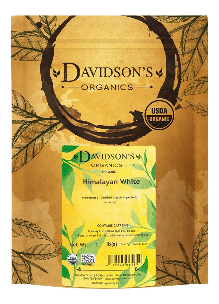 Davidson's Organics, Himalayan White, Loose Leaf Tea, 16-Ounce Bag
