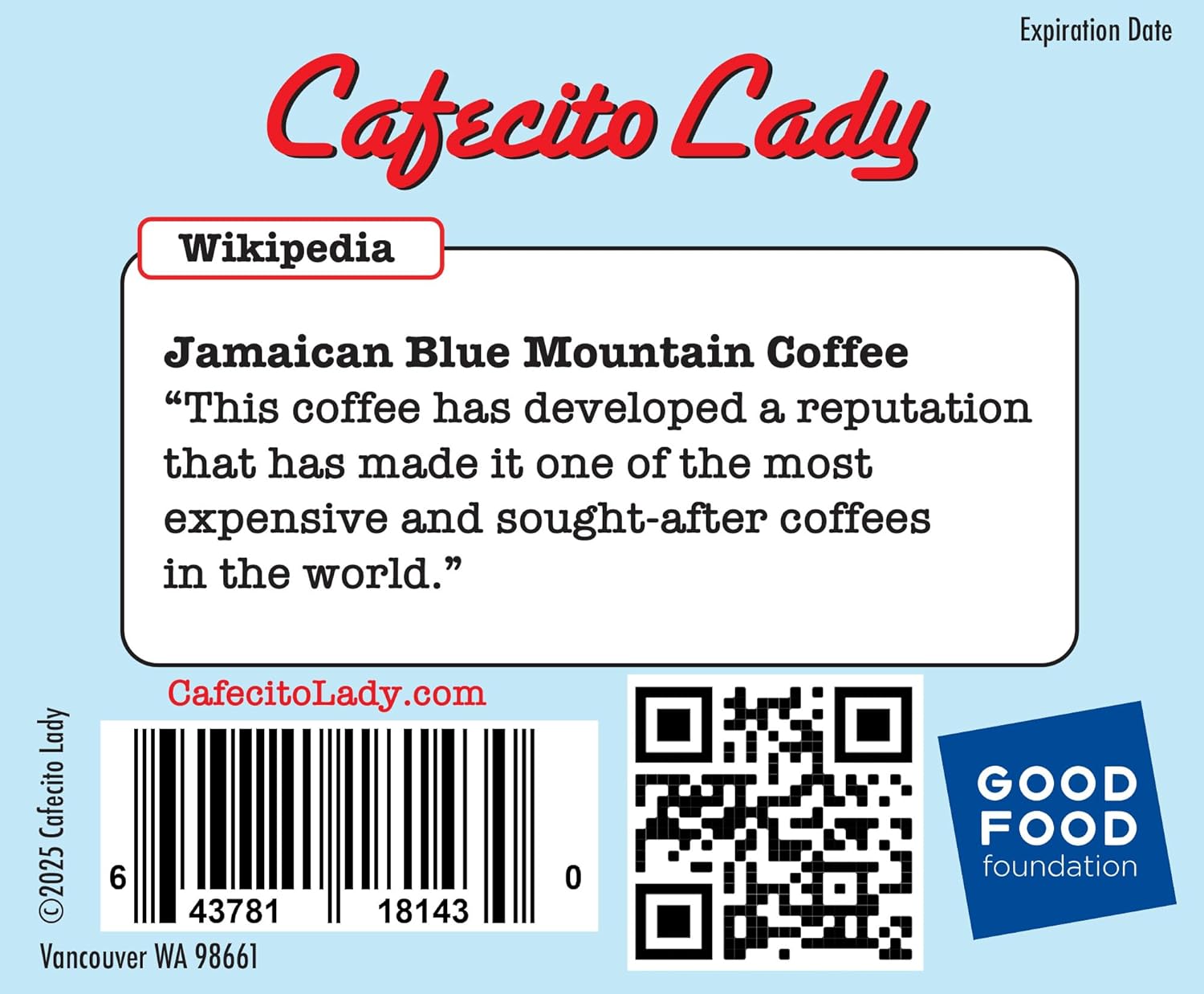 100% Jamaican Blue Mountain Blonde Roast Ground Coffee - Certified JCRA - Cafecito Lady
