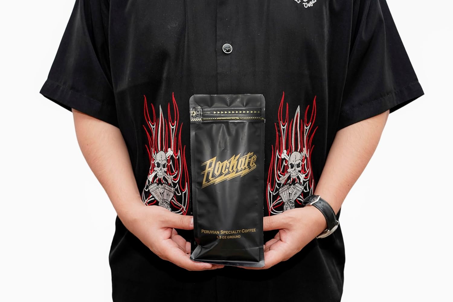Rockafe Black - 8.8 oz Bag of Exquisite Peruvian Specialty Coffee - By Iky Store (Red and yellow Catuai) (1)