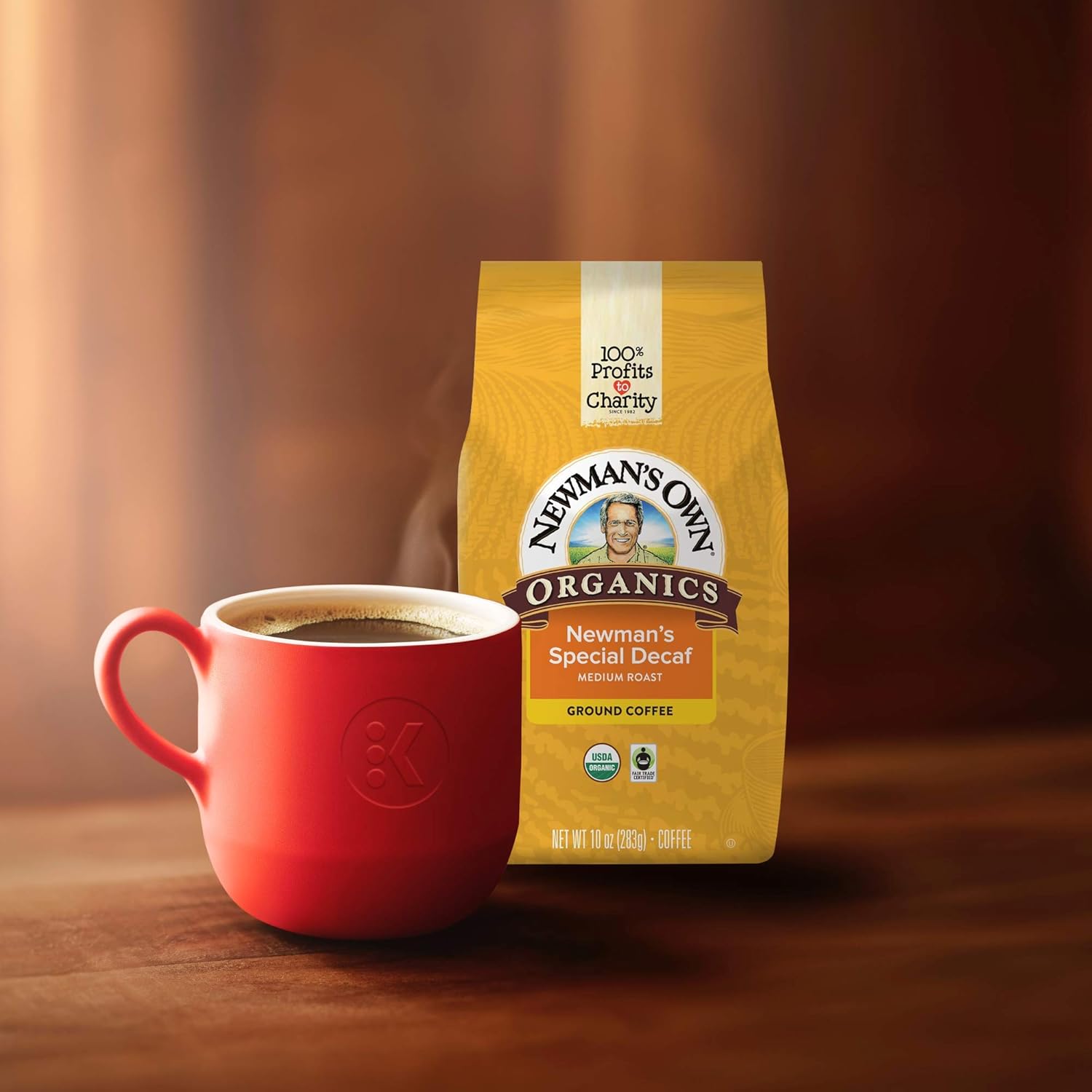 Newman's Own Organics Newman's Special Blend, Ground Coffee, Medium Roast, Bagged 10 oz (Pack of 4)