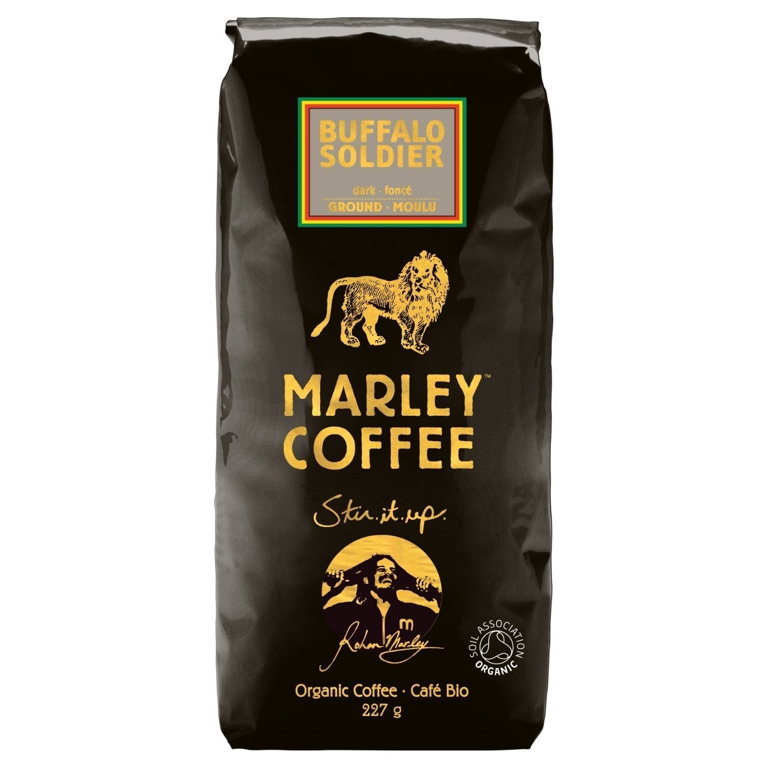 Marley Coffee Organic Dark Roast Ground Coffee - Buffalo Soldier 227g